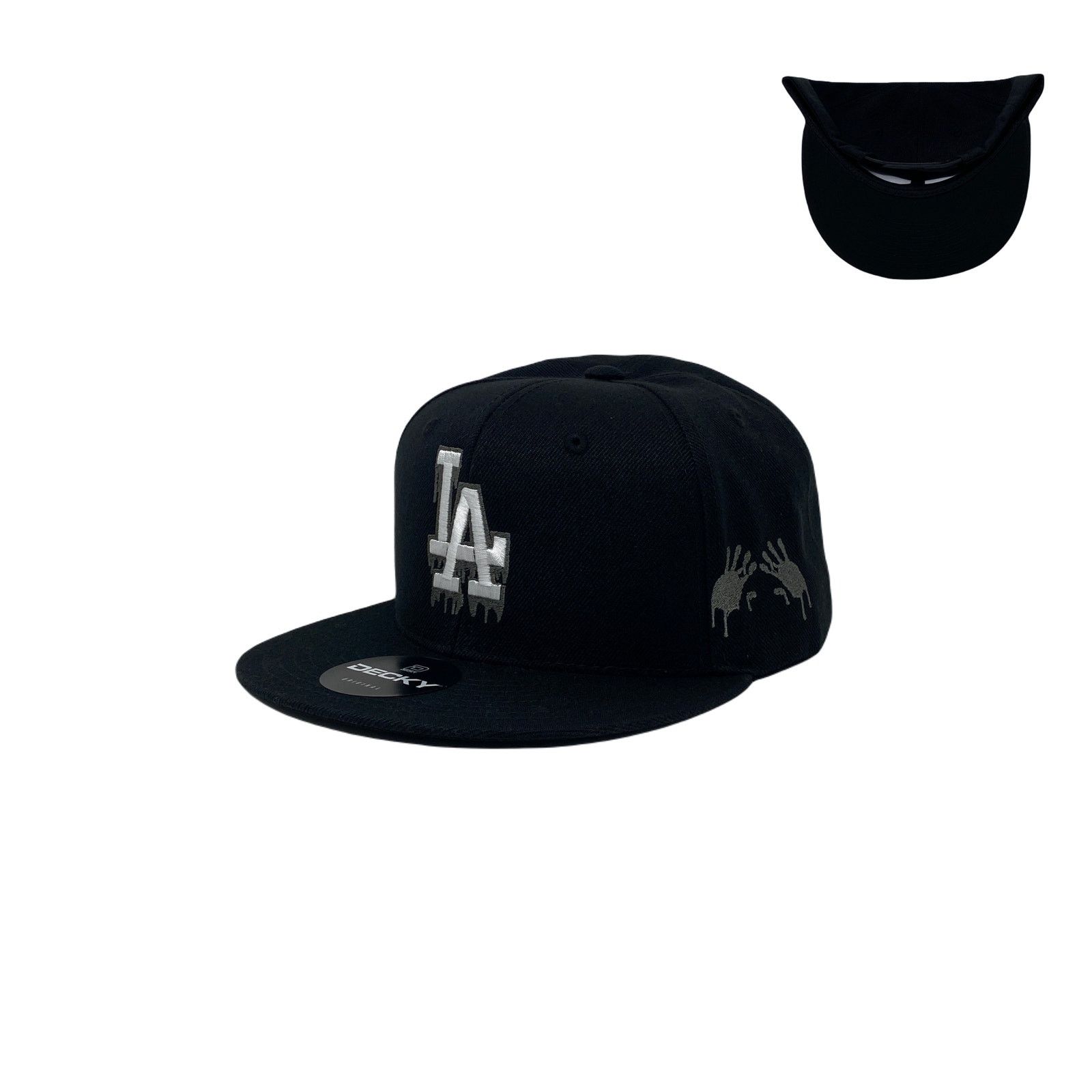 Other Los Angeles LA Drip (Grey) Bloody Hands Snapback Hat Size ONE SIZE - 1 Thumbnail