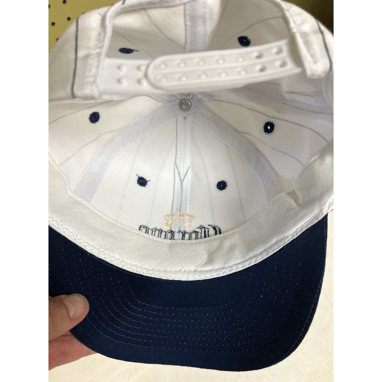 Vintage NOs New Corona Extra Beer Pinstripe White Blue Baseball SnapBack Hat Cap NY Mens Adjustable White Striped Beer Size ONE SIZE - 4 Thumbnail