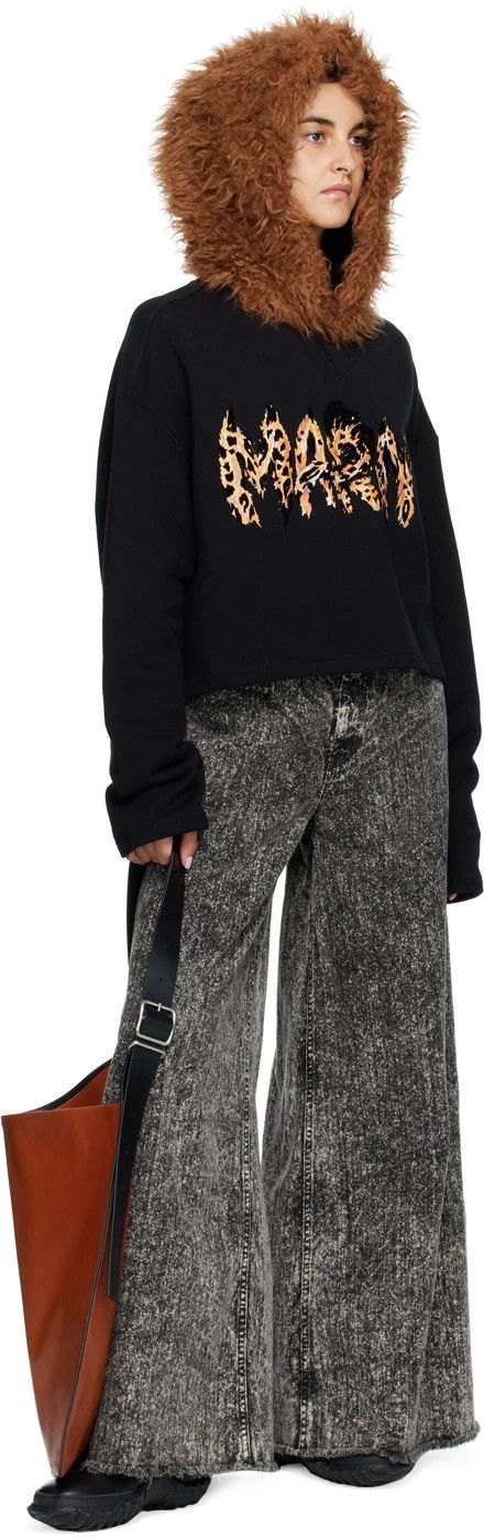 Marni o1y1125 Hoodie in Black/Brown Size M / US 6-8 / IT 42-44 - 4 Thumbnail
