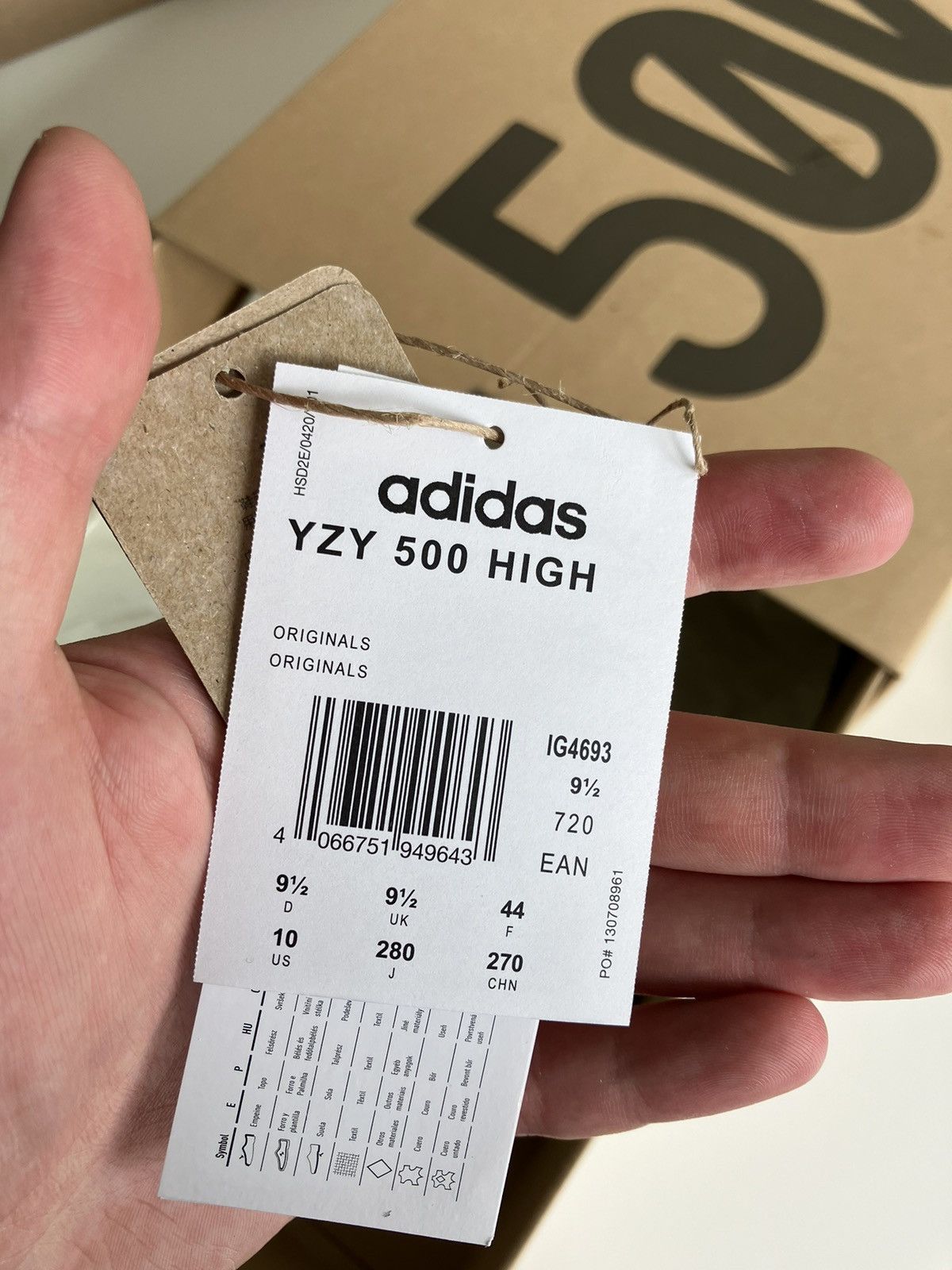 Yeezy 500 high stock numbers sales