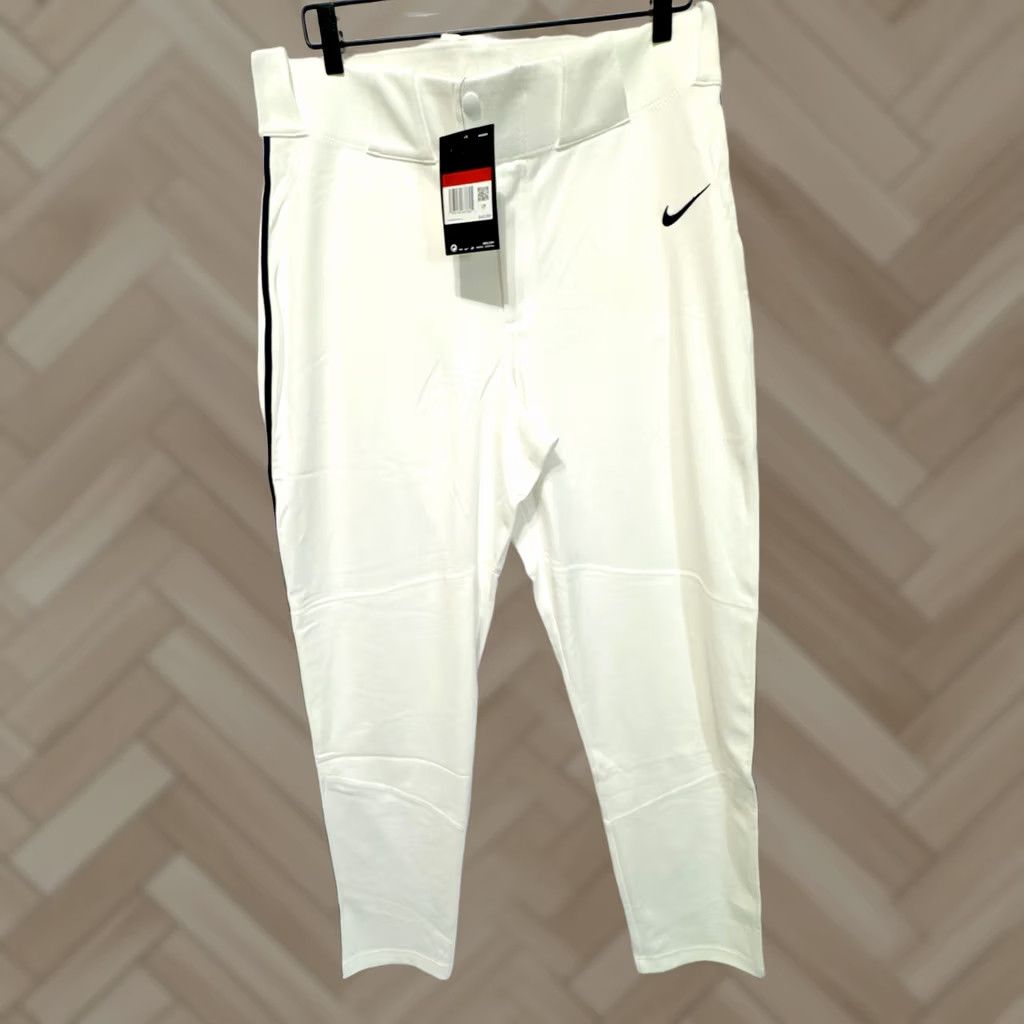 Nike Nike Longball Baseball Practice Pant White Adult Large Mens BQ6435-101 Size US 33 - 1 Thumbnail