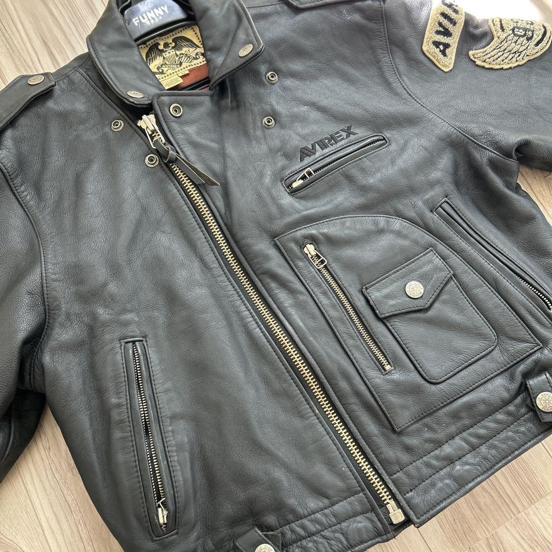 Avirex Avirex Daytona Leather Biker Jacket - M Size US M / EU 48-50 / 2 - 8 Thumbnail