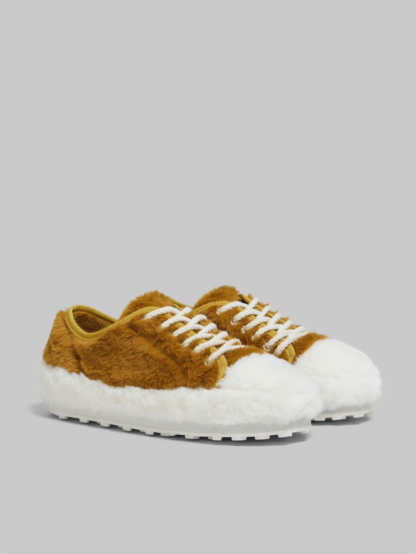 Marni o1f1d3z1025 Teddy Tennis Sneakers in Brown/White Size US 9 / IT 39 - 3 Thumbnail
