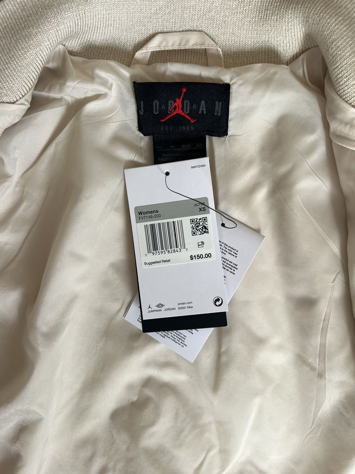 Jordan Brand Women’s Jordan Renegade Lightweight Jacket (size:xs) Size XS / US 0-2 / IT 36-38 - 3 Thumbnail