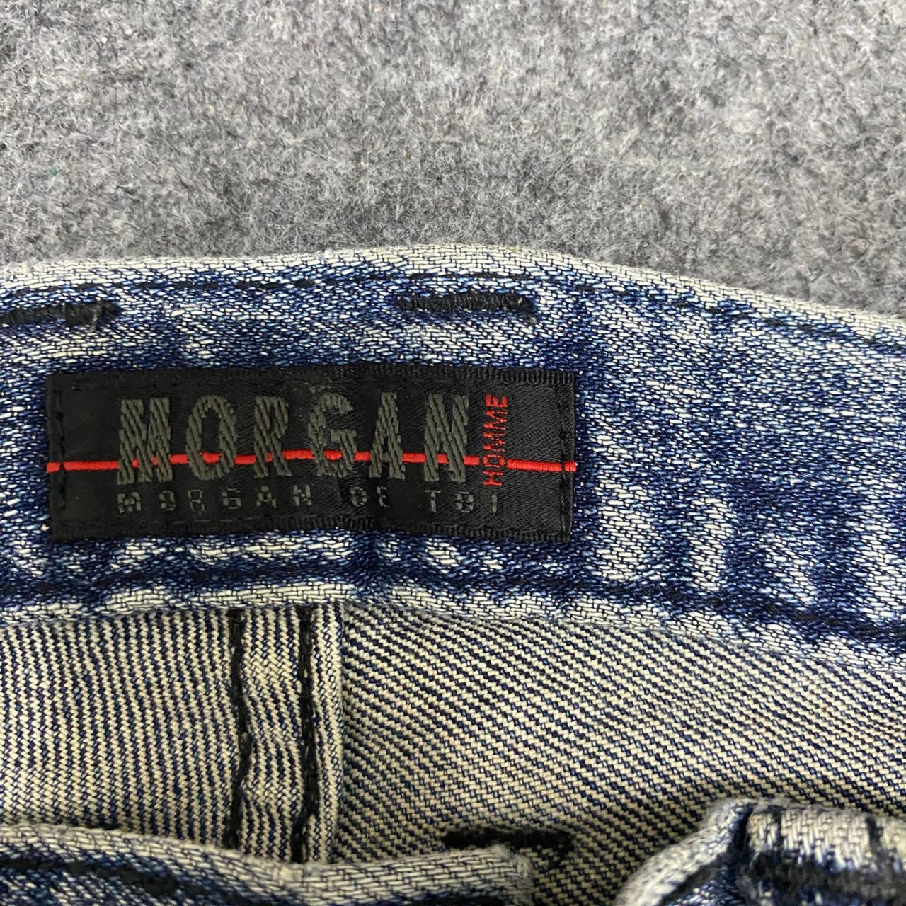 Morgan Homme Vintage Morgan Homme Slim Fit Distressed Denim Size US 31 - 16 Thumbnail