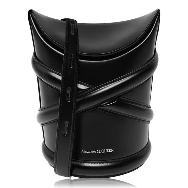 Alexander McQueen o1g2r1mq0824 Size: OS / Curve Small Bag in Black Size ONE SIZE - 1 Thumbnail