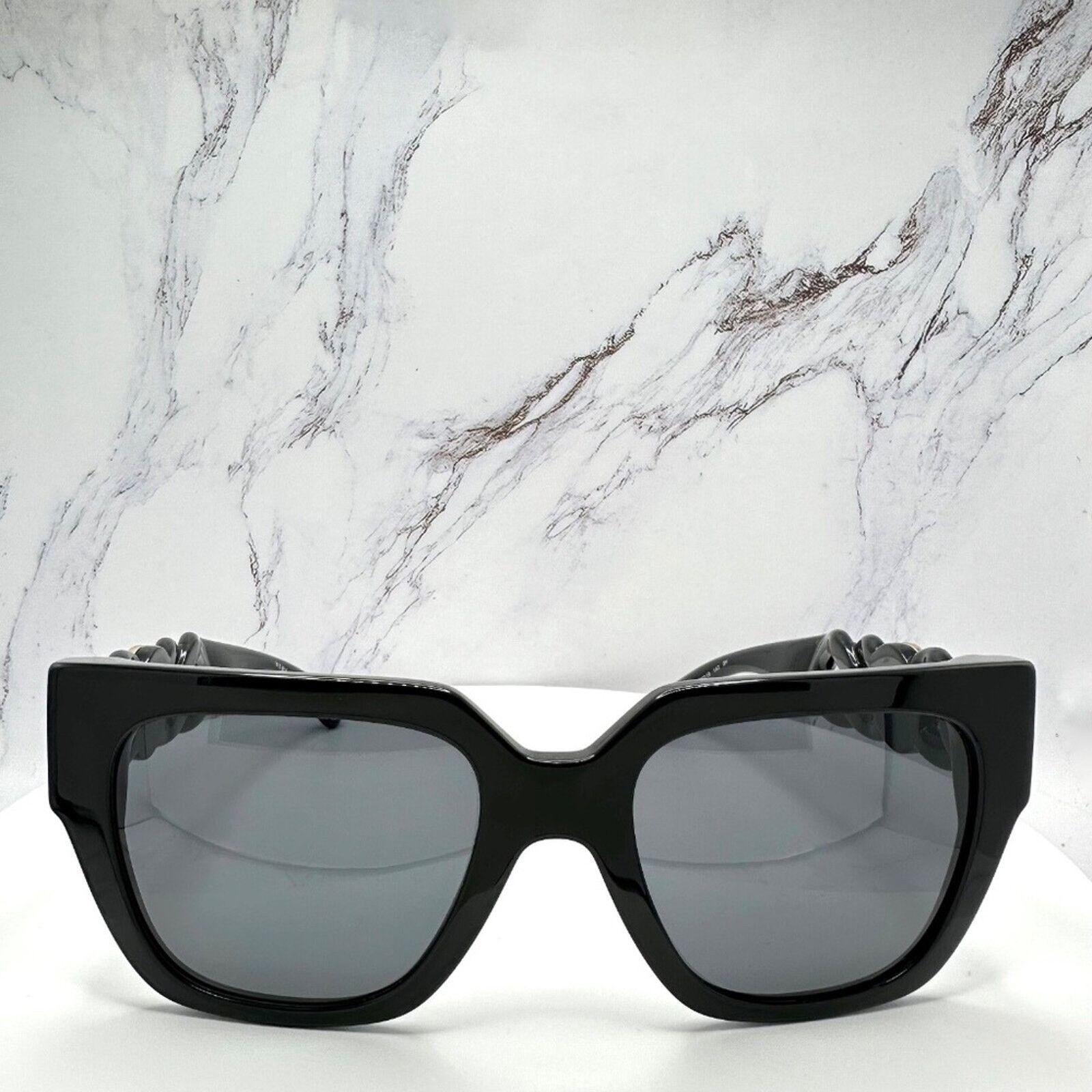 Versace NEW Versace Sunglasses Black Gold Medusa Logo Chain Arms Size ONE SIZE - 2 Thumbnail
