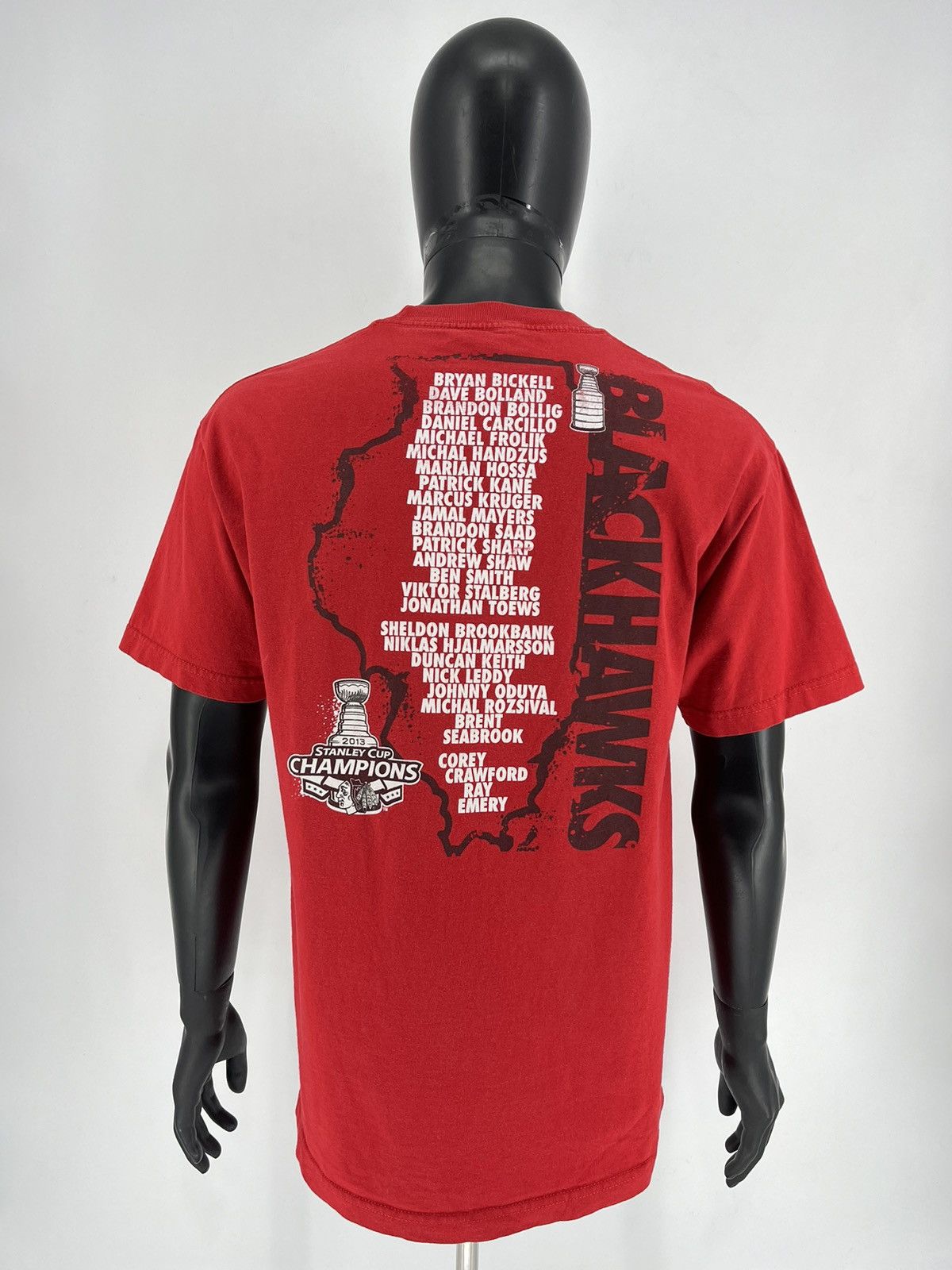 NHL × Reebok × Vintage Reebok Chicago Blackhawks Hockey 2013 Stanley Cup Champions Size US L / EU 52-54 / 3 - 10 Thumbnail
