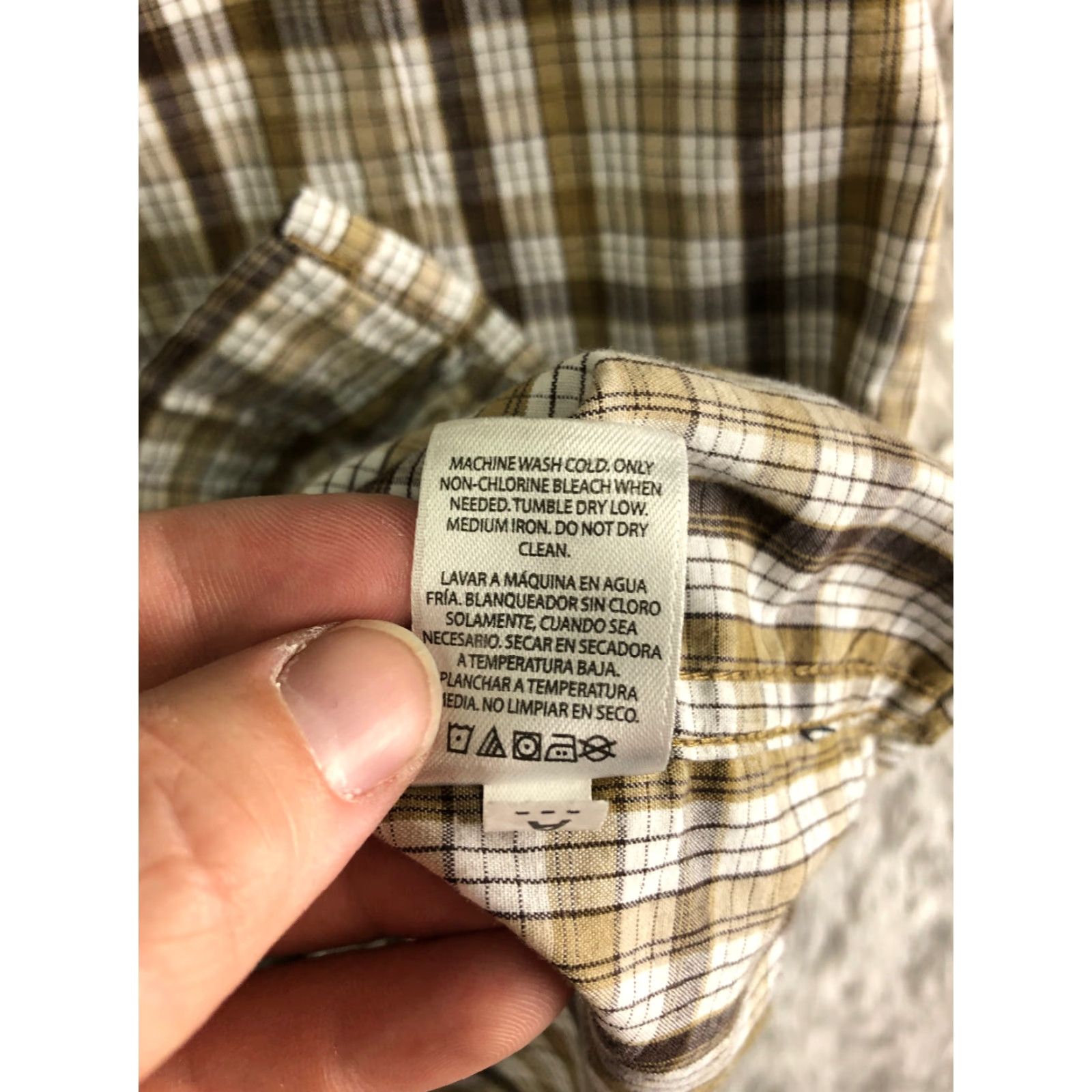 George George Shirt Mens M Brown Plaid Short Sleeve Button-Down Collar Shirt Size US M / EU 48-50 / 2 - 6 Thumbnail