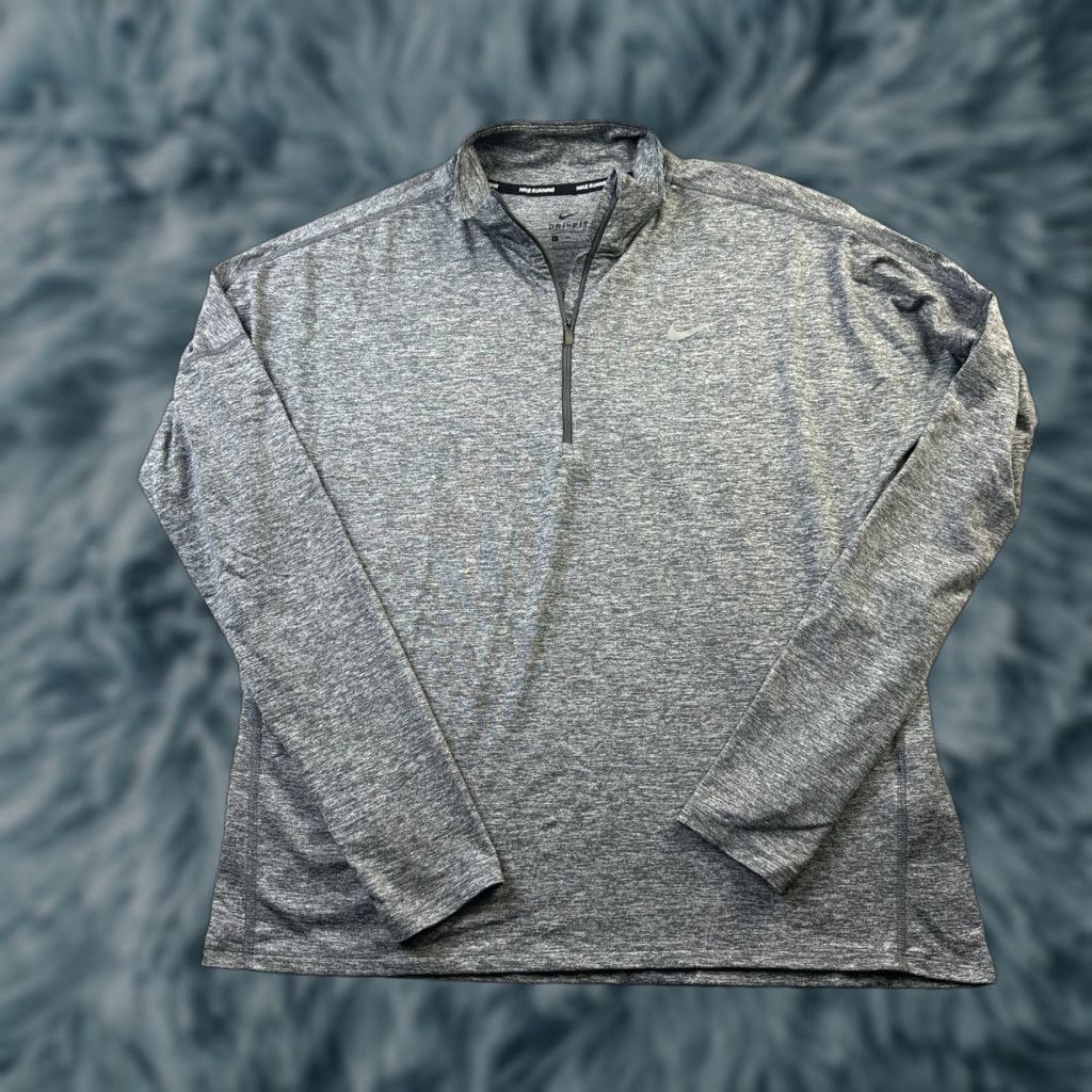 Nike Nike Sweater Mens Large Gray 1/2 Zip Dri Fit Reflective Pullover Size US L / EU 52-54 / 3 - 1 Thumbnail
