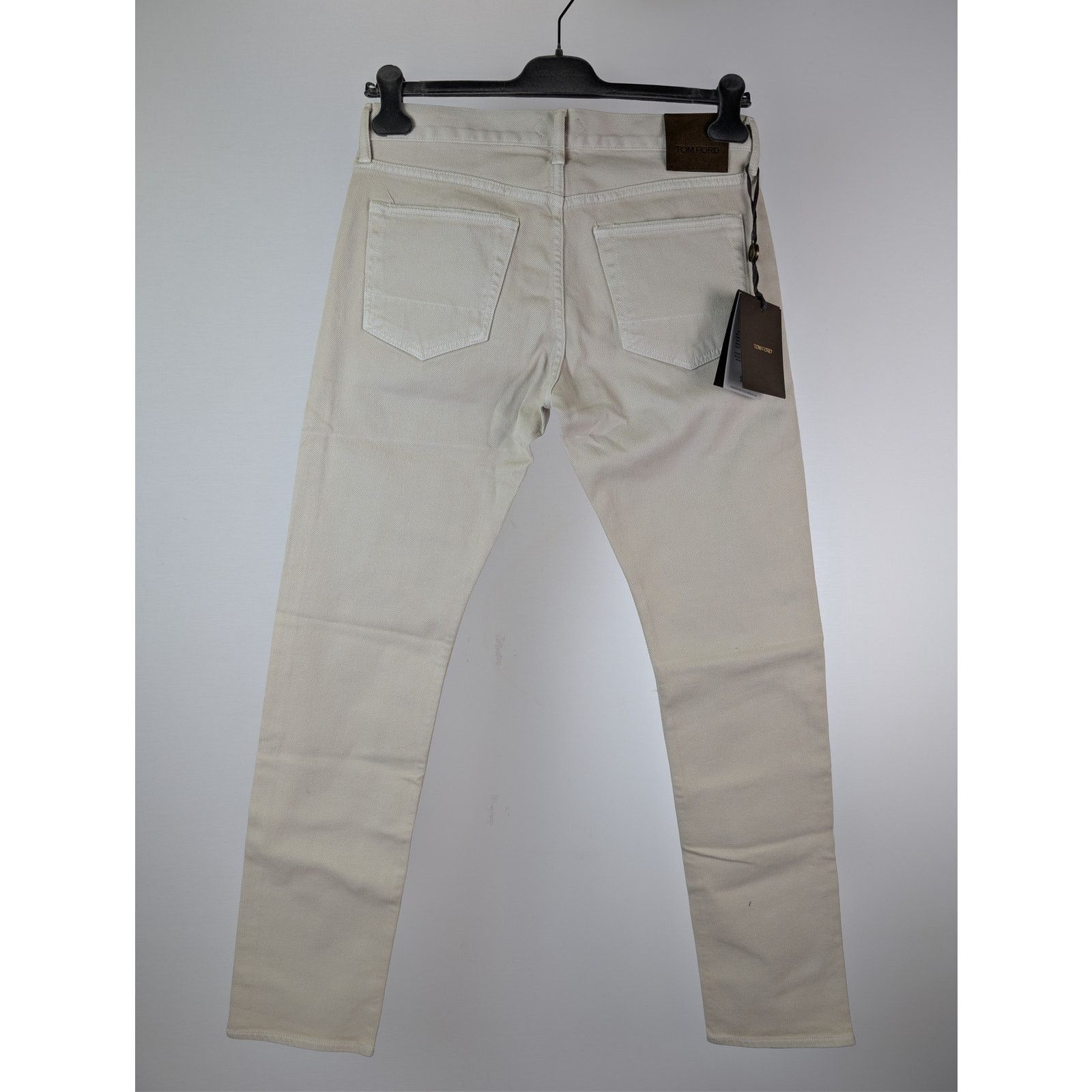 Tom Ford o1rshd1 Slim-Fit Cotton Denim Jeans in Beige Size US 32 / EU 48 - 10 Thumbnail