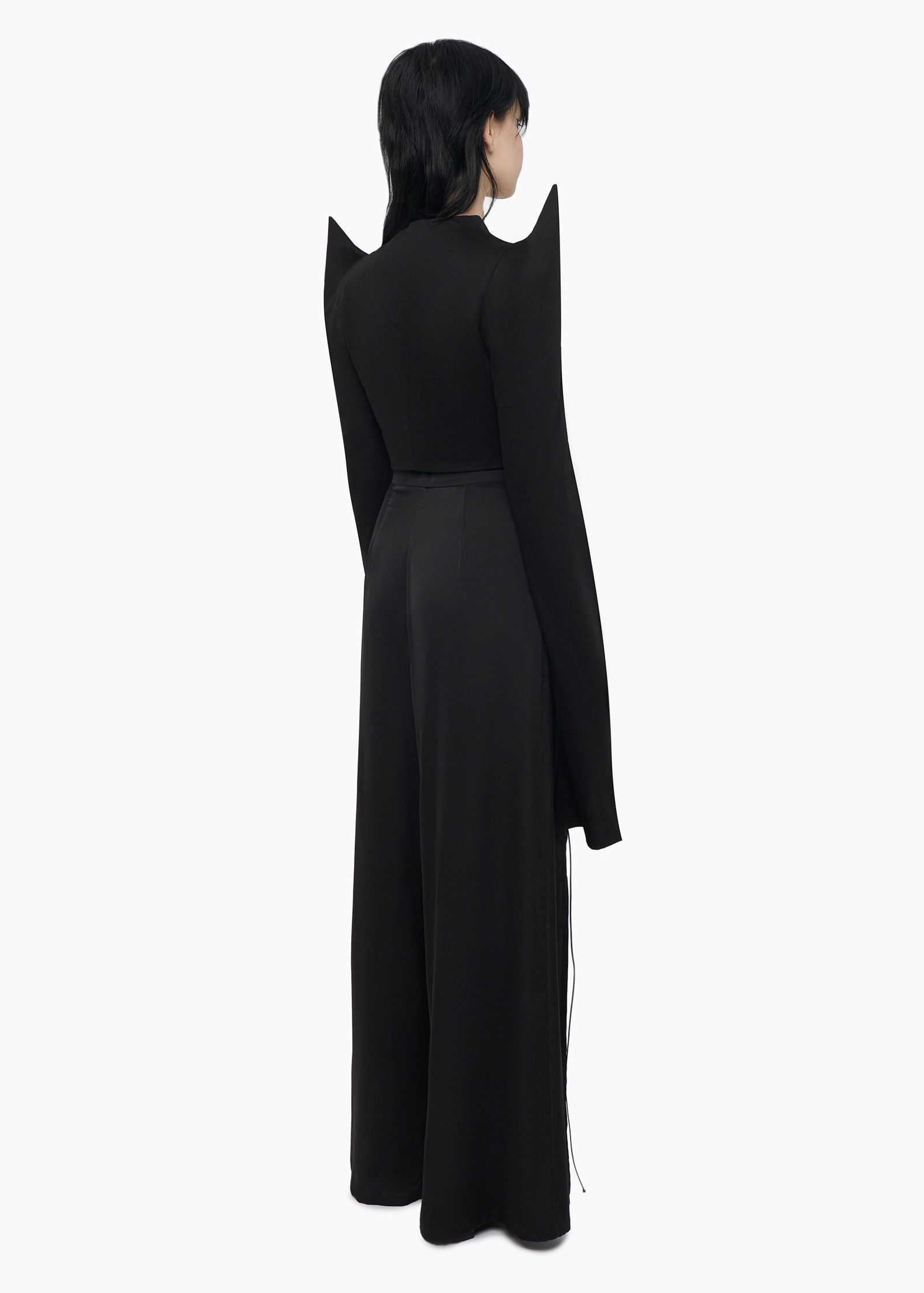 Bat Norton JACKET WITH ACCENT SHOULDERS NIGHTOUT. BLACK Size XS / US 0-2 / IT 36-38 - 4 Thumbnail