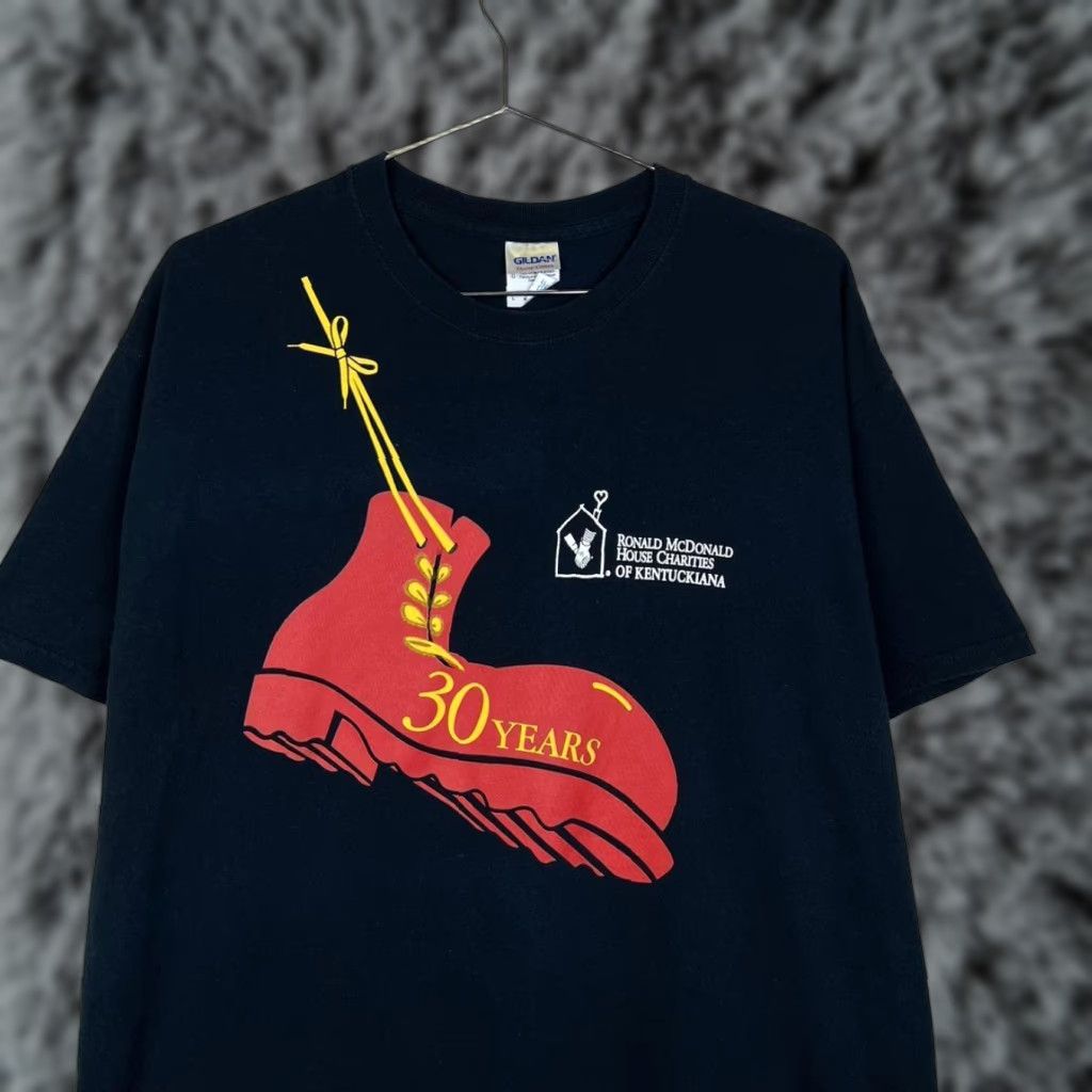 Vintage Ronald McDonald House Charities 30 Years Commemorative Tee Shirt Black L Mens Size US L / EU 52-54 / 3 - 1 Thumbnail