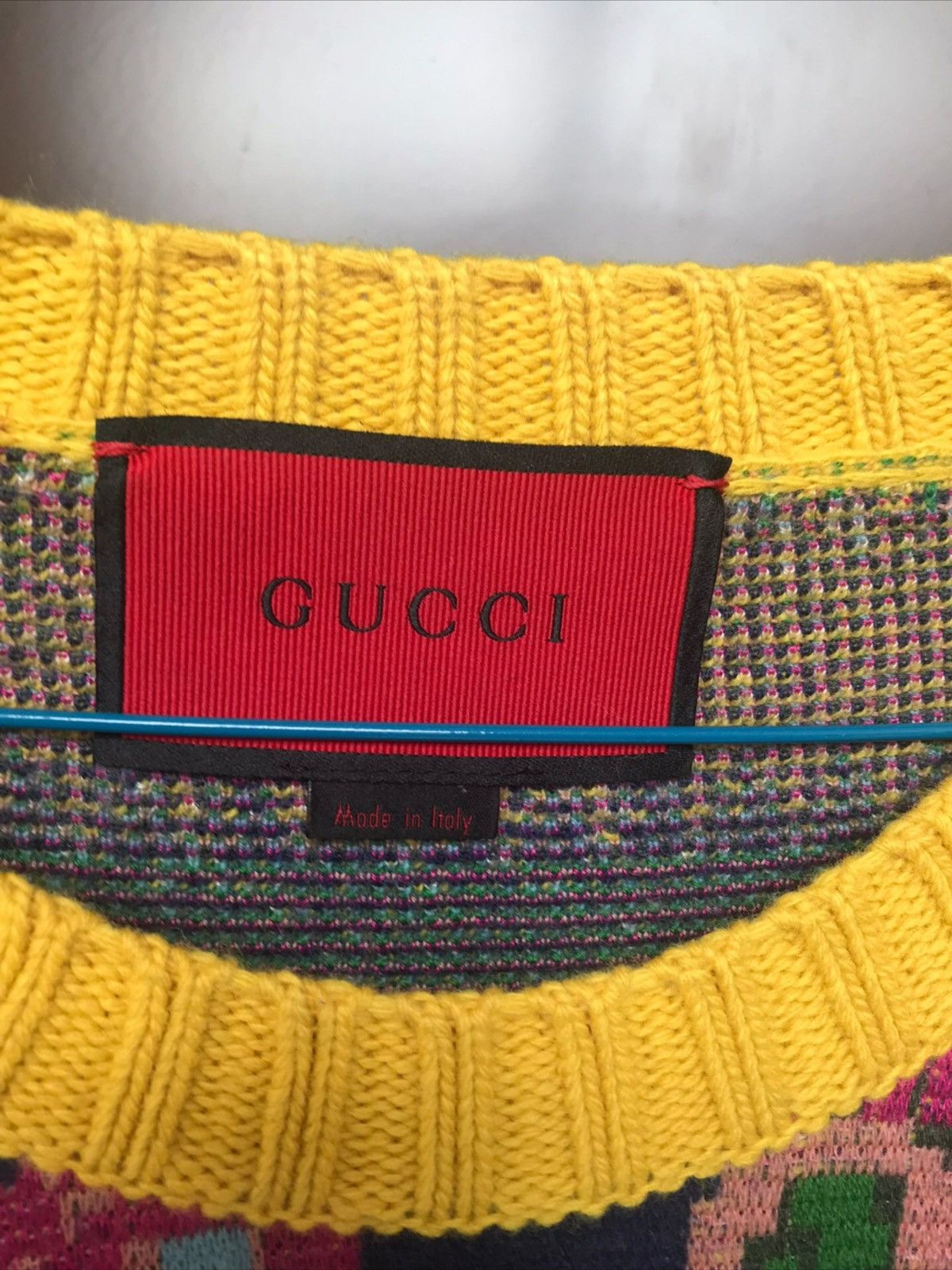 Gucci Gucci runway printed sweater wool Size US L / EU 52-54 / 3 - 5 Thumbnail