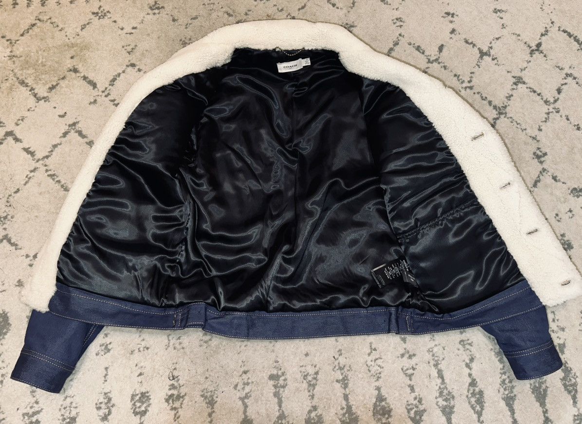 Coach Coach Elbow Patch Denim Shearling Jacket Size US M / EU 48-50 / 2 - 3 Thumbnail