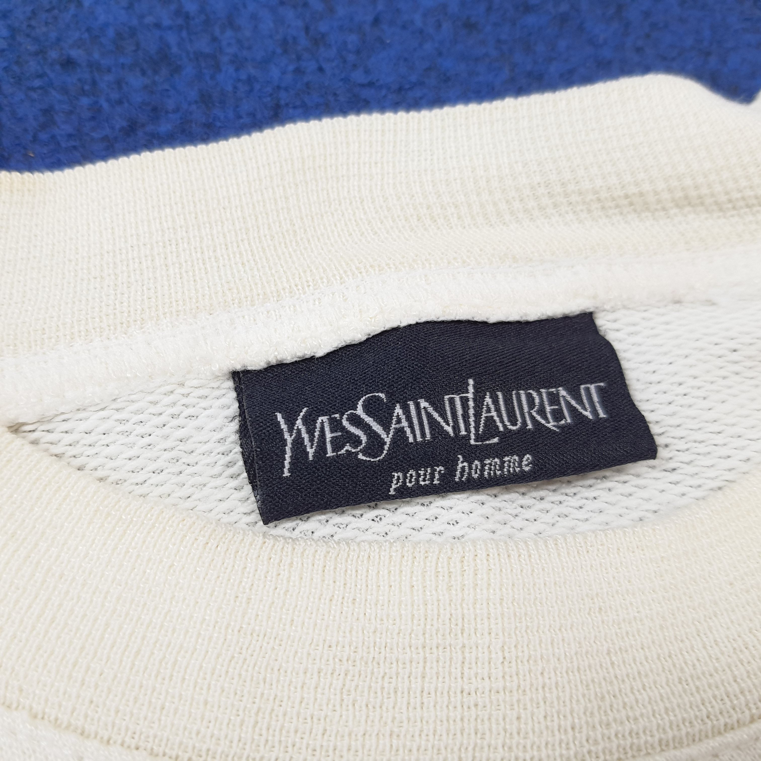 Vintage × Yves Saint Laurent Vintage Yves Saint Laurent On White Embroidery Sweatshirt Size US XS / EU 42 / 0 - 4 Thumbnail