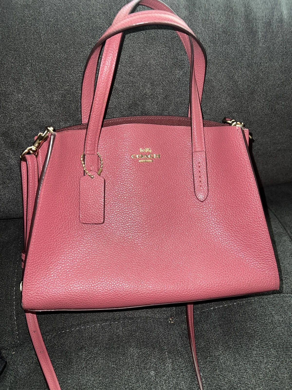 Coach Charlie 25137 Women's Leather Shoulder Bag