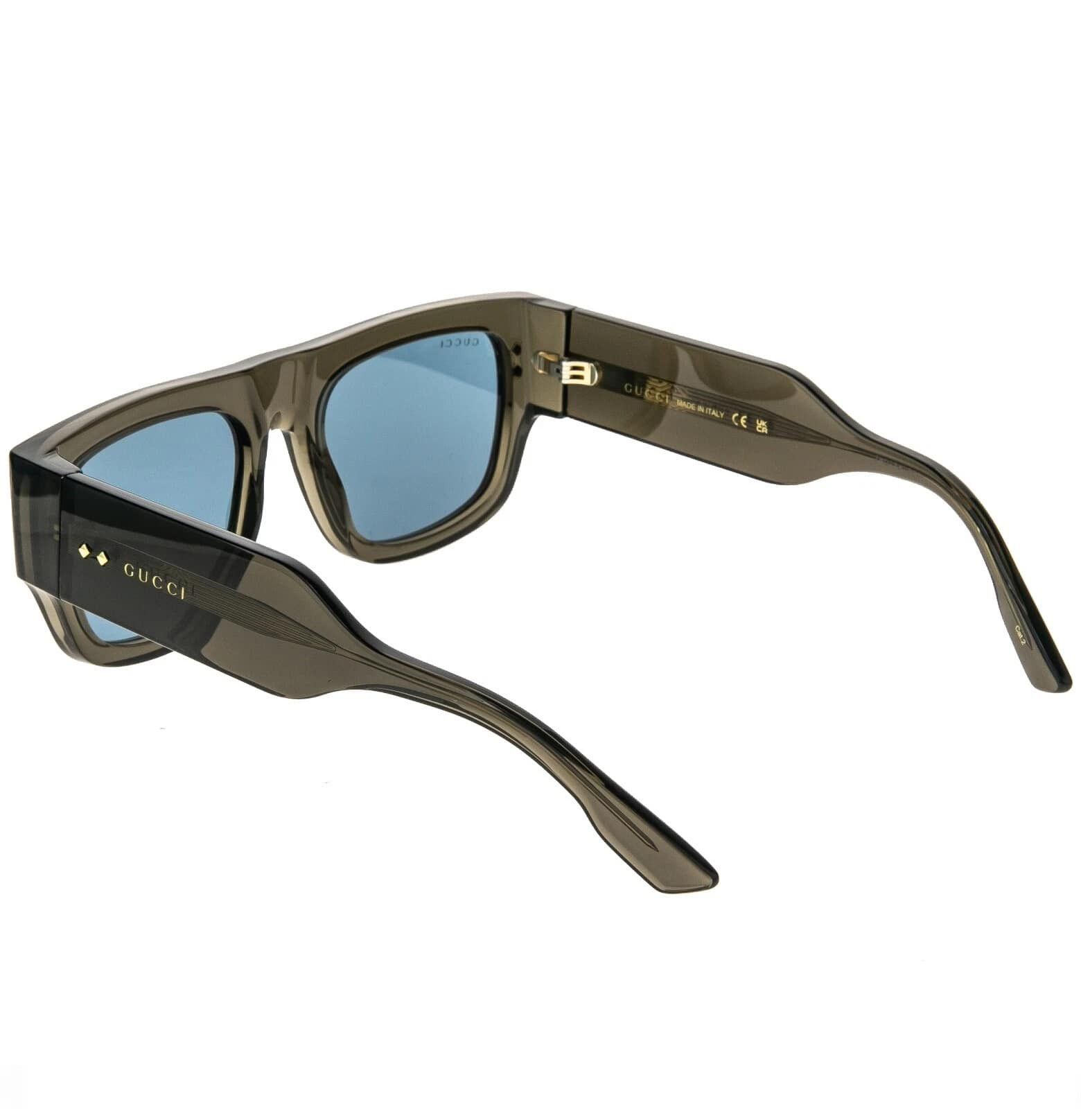 Gucci GUCCI GG1262 Crystal Gray Blue Diamond 1262 Unisex 003 Size ONE SIZE - 4 Thumbnail