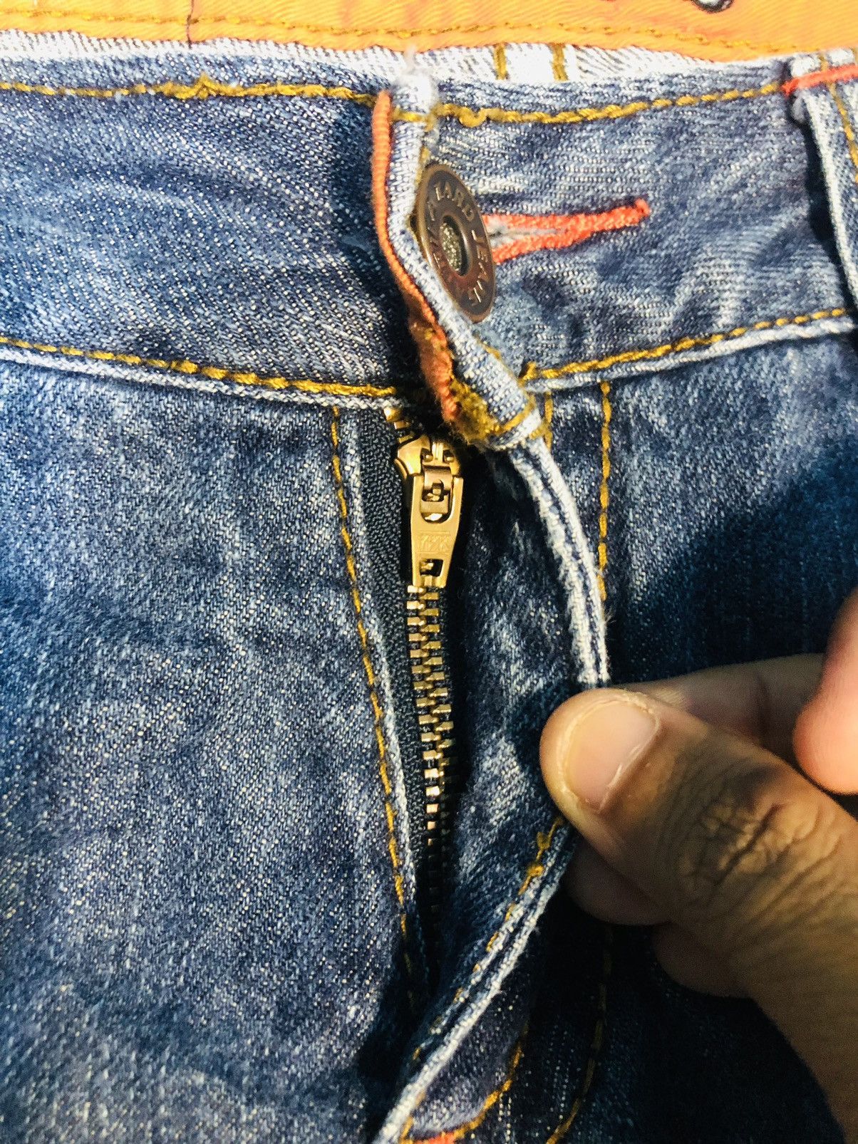 Japanese Brand AFT Distressed Denim Jeans (10) Size US 30 / EU 46 - 9 Thumbnail