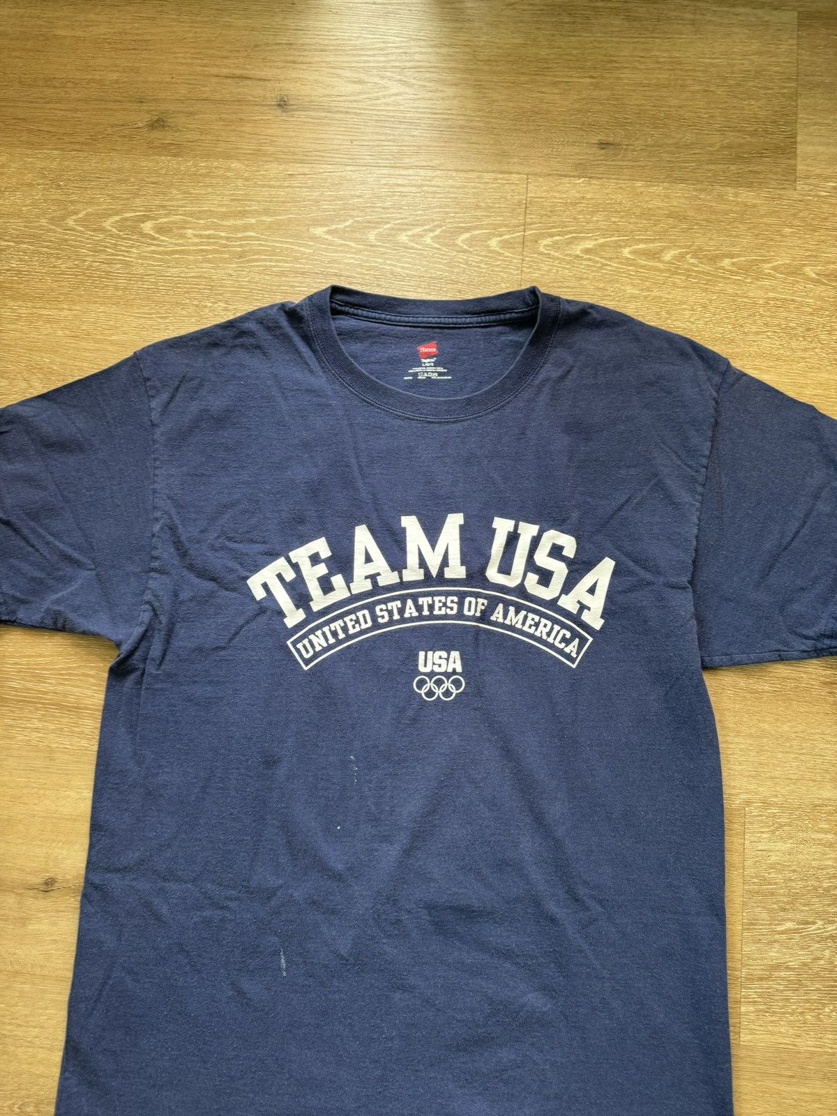 USA Olympics Olympic Tee - TEAM USA Official Arch Logo Dark Blue (Large) Size US L / EU 52-54 / 3 - 2 Thumbnail