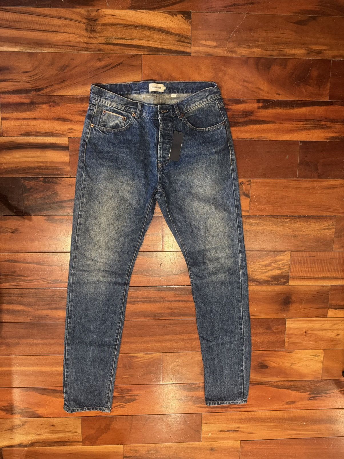 Taylor Stitch Taylor Stitch Organic Slim jeans in 18 month Natural indigo Size US 33 - 1 Thumbnail