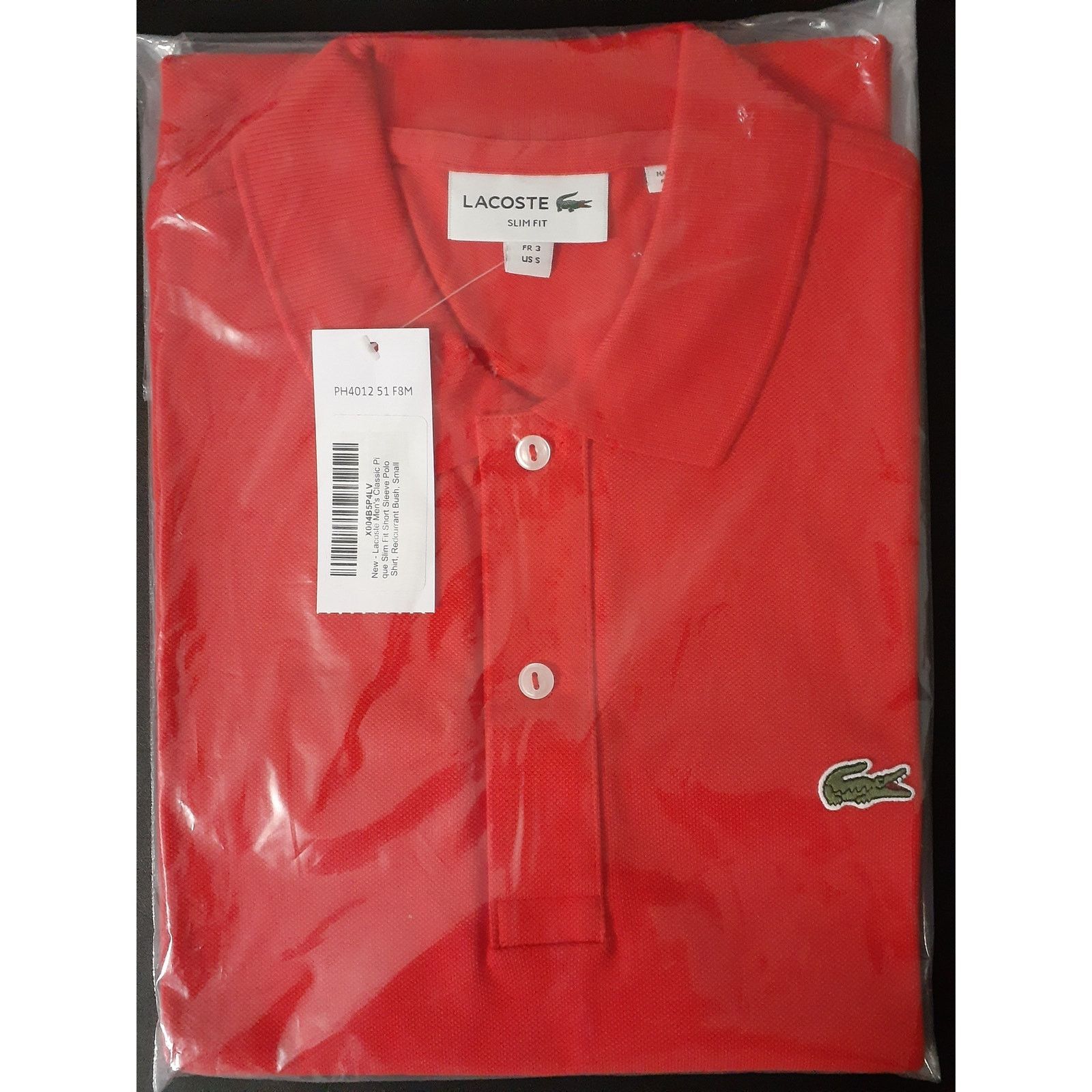Lacoste Lacoste Men's Short Sleeve Classic Pique Polo Shirt Red S Size US S / EU 44-46 / 1 - 2 Thumbnail