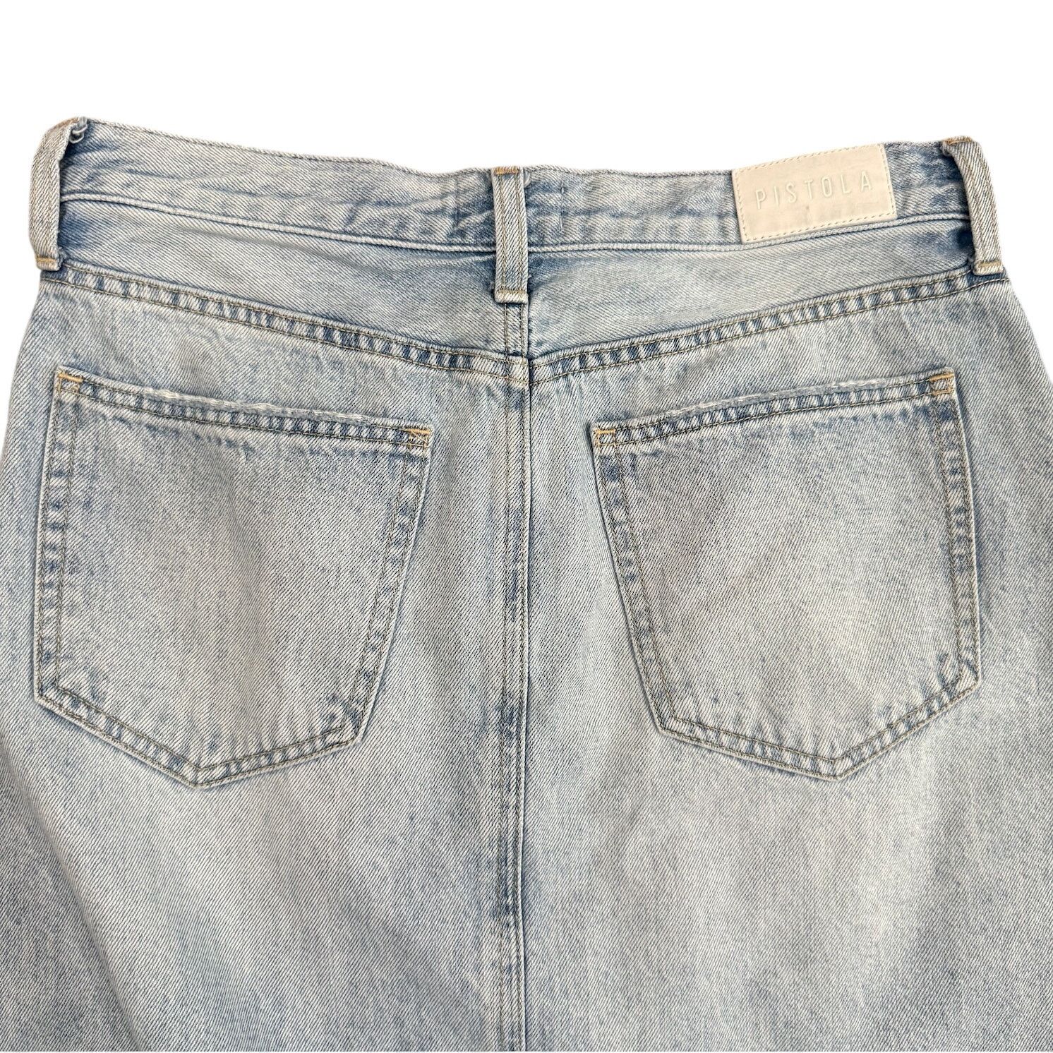 Pistola Pistola Alice Midi Skirt in Blue Wash, Size 30 Size 30" / US 8 / IT 44 - 8 Thumbnail