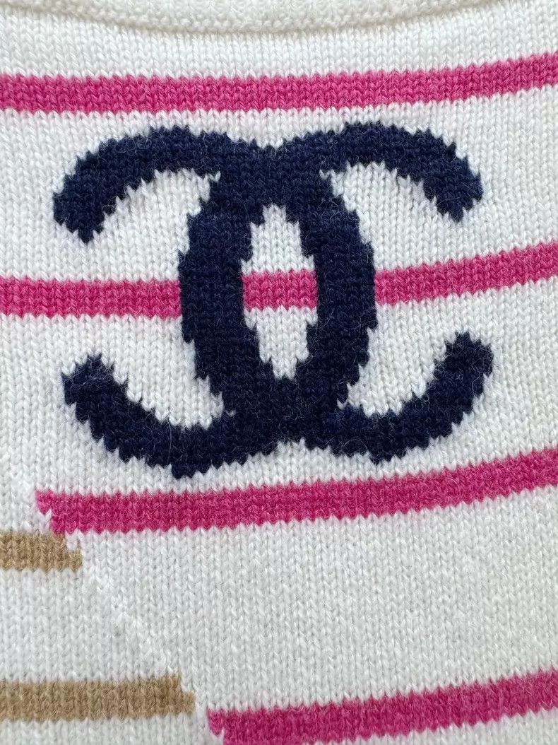 Chanel Chanel Striped cashmere sweater Size XXS / US 00 / IT 34 - 4 Thumbnail