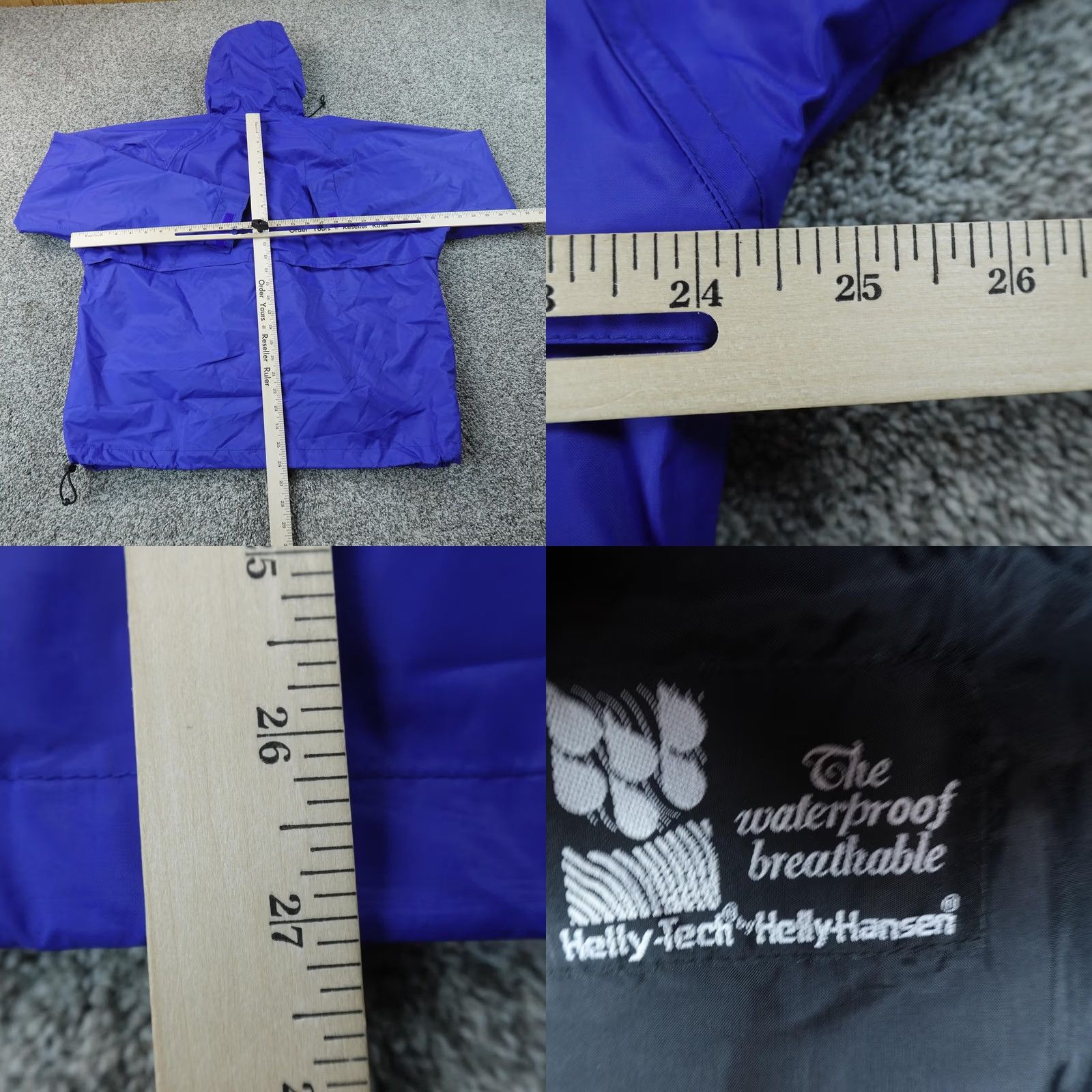 Helly Hansen Helly Hansen Jacket Mens M Blue Packable Helly Tech Waterproof Windbreaker Coat Size US M / EU 48-50 / 2 - 8 Thumbnail