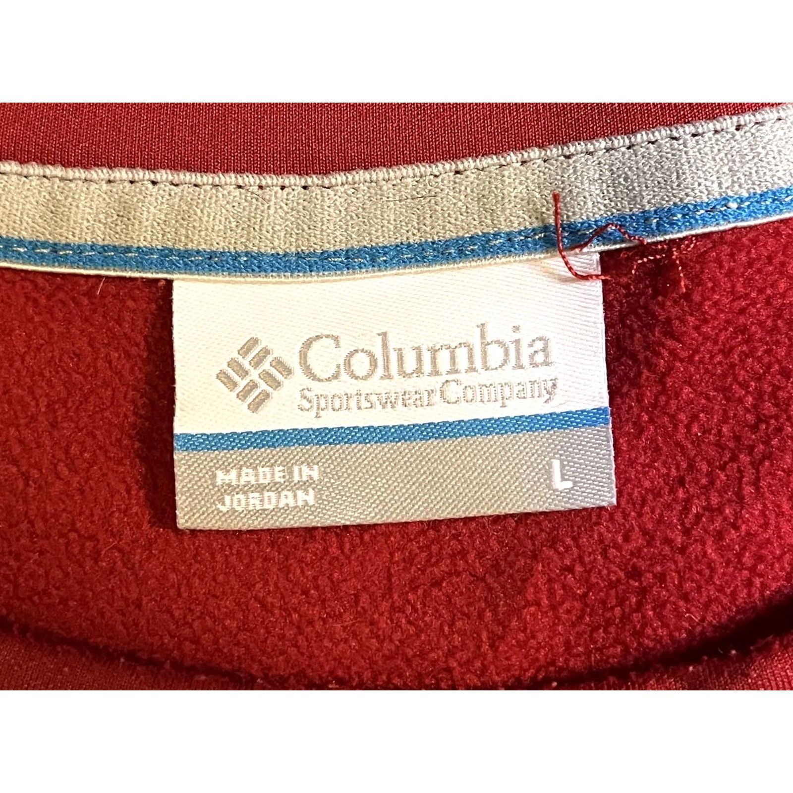 Vintage Columbia Raglan Sweatshirt Shirt Long Sleeve Men’s Large Red Size US L / EU 52-54 / 3 - 4 Thumbnail