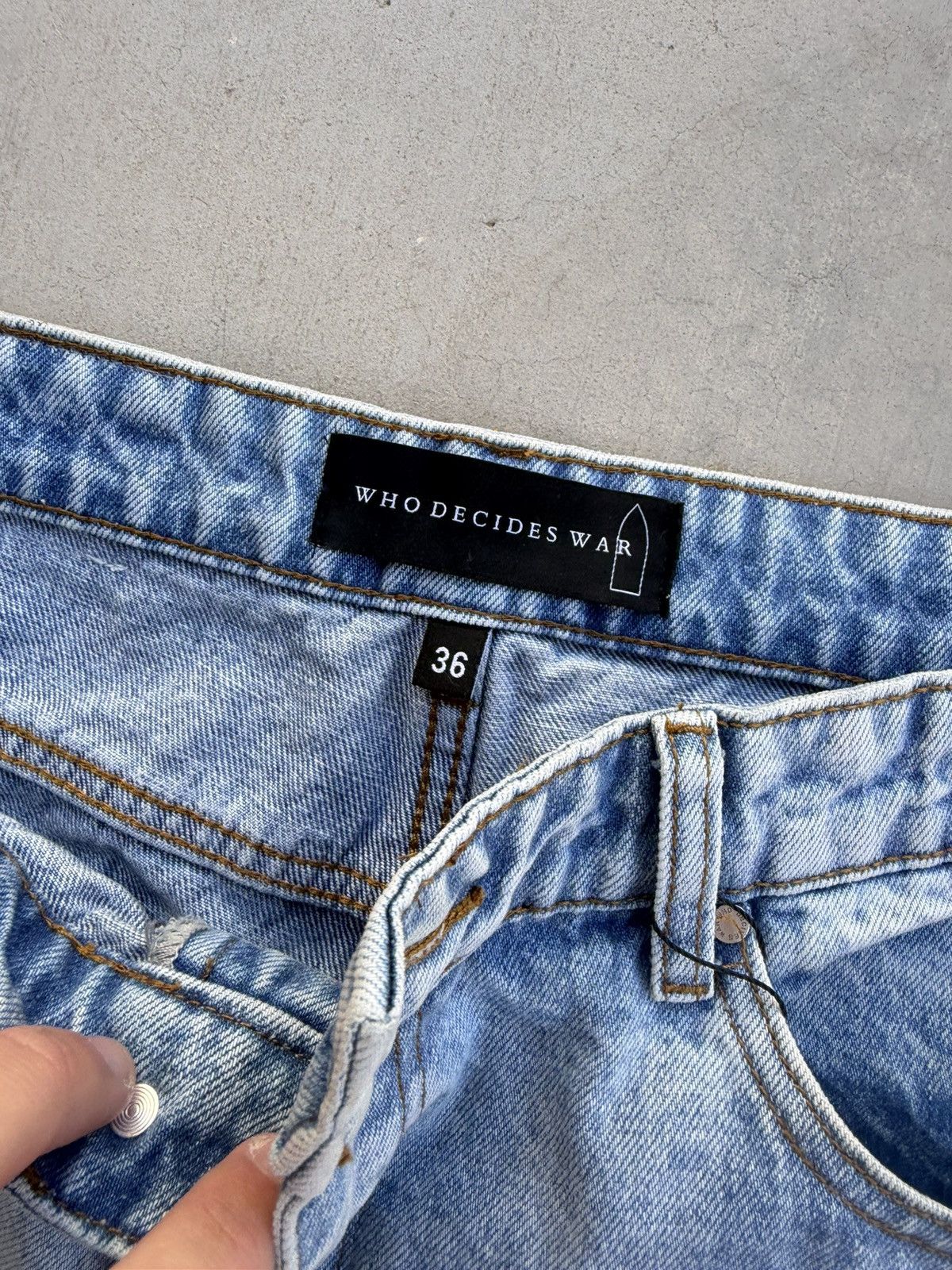 Who Decides War Who Decides War Scripture Denim Size 36 New Rare Size US 36 / EU 52 - 6 Thumbnail