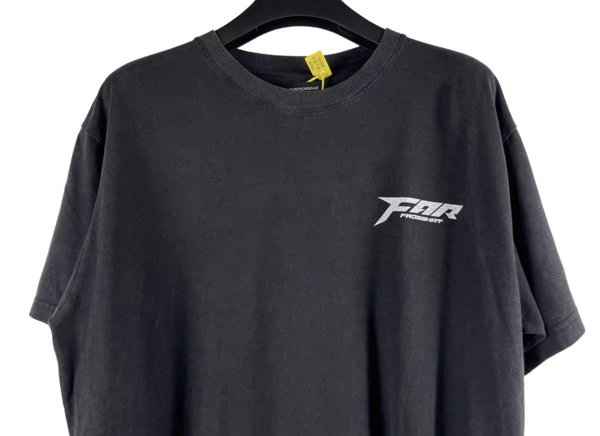 FAR FROM WHAT Far Archive Vintage Print Oversized T‑shirt J31 Size US XS / EU 42 / 0 - 3 Thumbnail