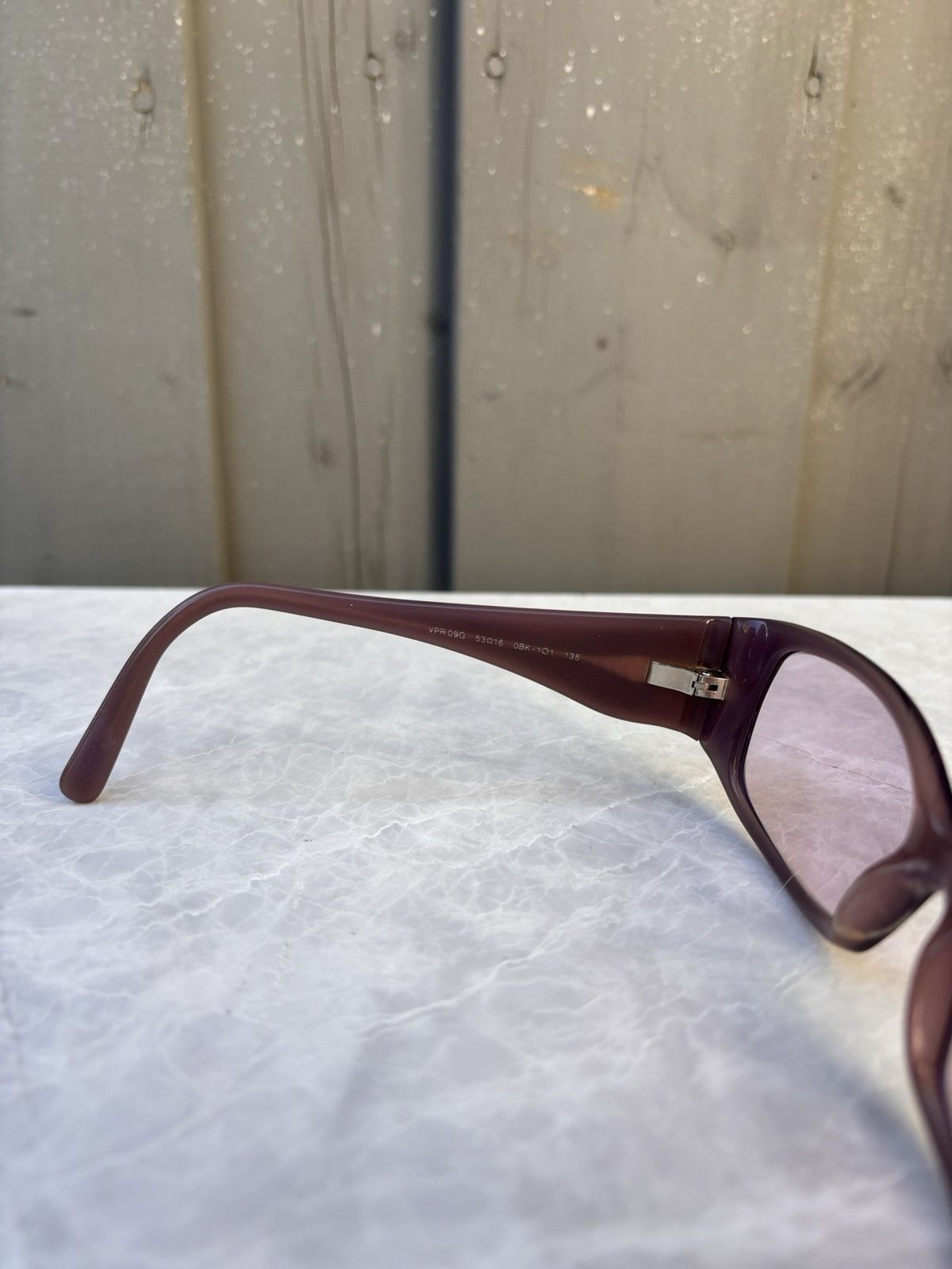Designer × Prada × Vintage 2000s Prada Sunglasses Pink Flame Tribal Y2K Tiny Hadid Core Size ONE SIZE - 13 Thumbnail