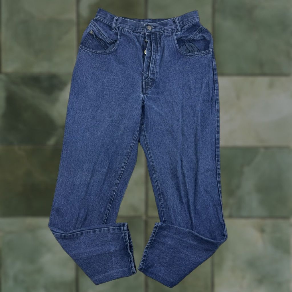 Vintage VINTAGE No Boundaries Jeans Womens 13/14 Blue Mom Jeans High Waist Button Fly 90s 2000s Womens Size 34" / US 12 / IT 48 - 1 Thumbnail