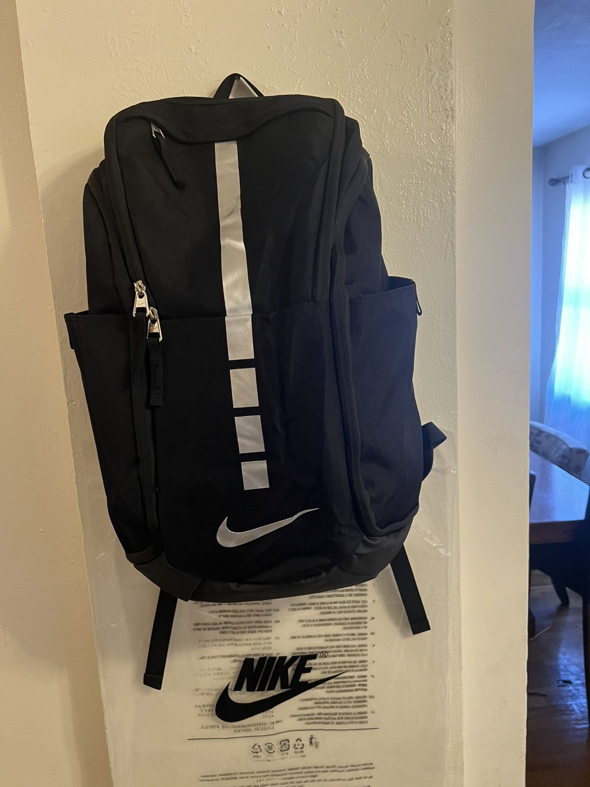 Nike Nike Hoops Elite Pro Basketball Backpack - Black Silver Size ONE SIZE - 2 Thumbnail