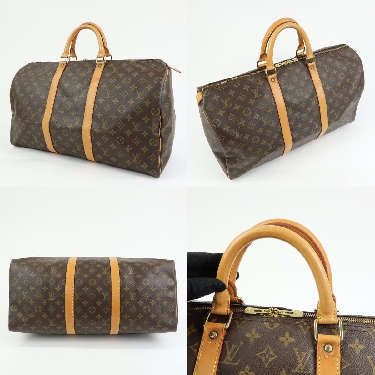 Louis Vuitton Louis Vuitton Monogram Keepall 50 Duffle Bag Size ONE SIZE - 3 Thumbnail