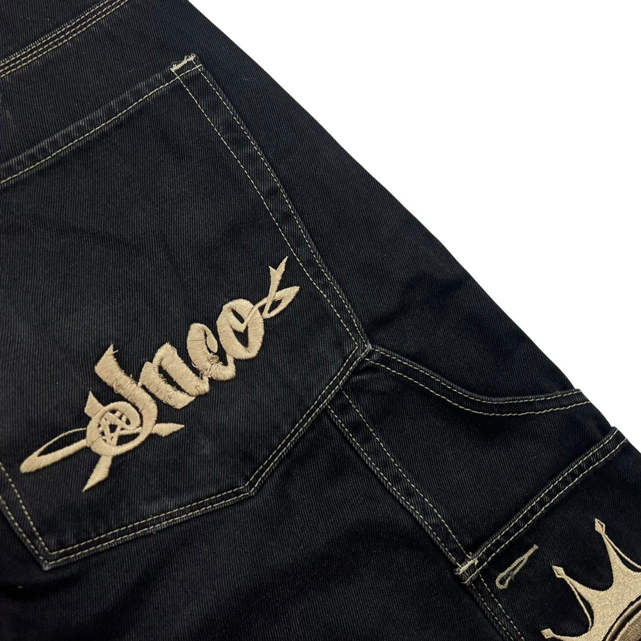 JNCO Vintage Jnco Crown Carpenter Denim Shorts / Jorts - Waist 32 Size US 32 / EU 48 - 4 Thumbnail