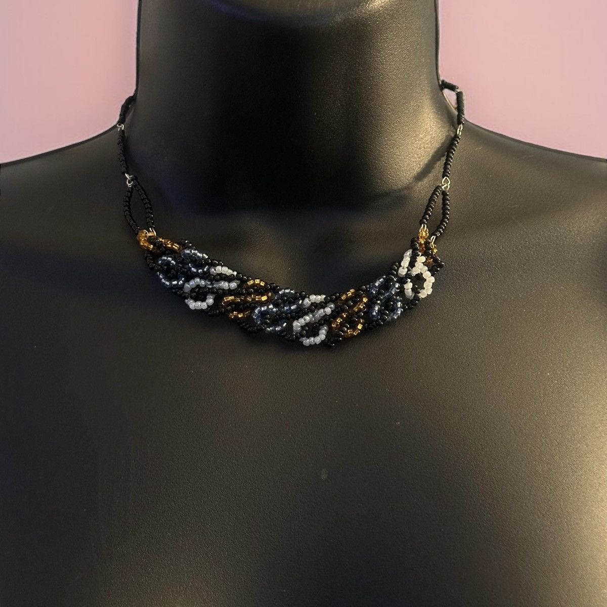 Other Multicolor braided seed bead collar necklace Size ONE SIZE - 1 Thumbnail
