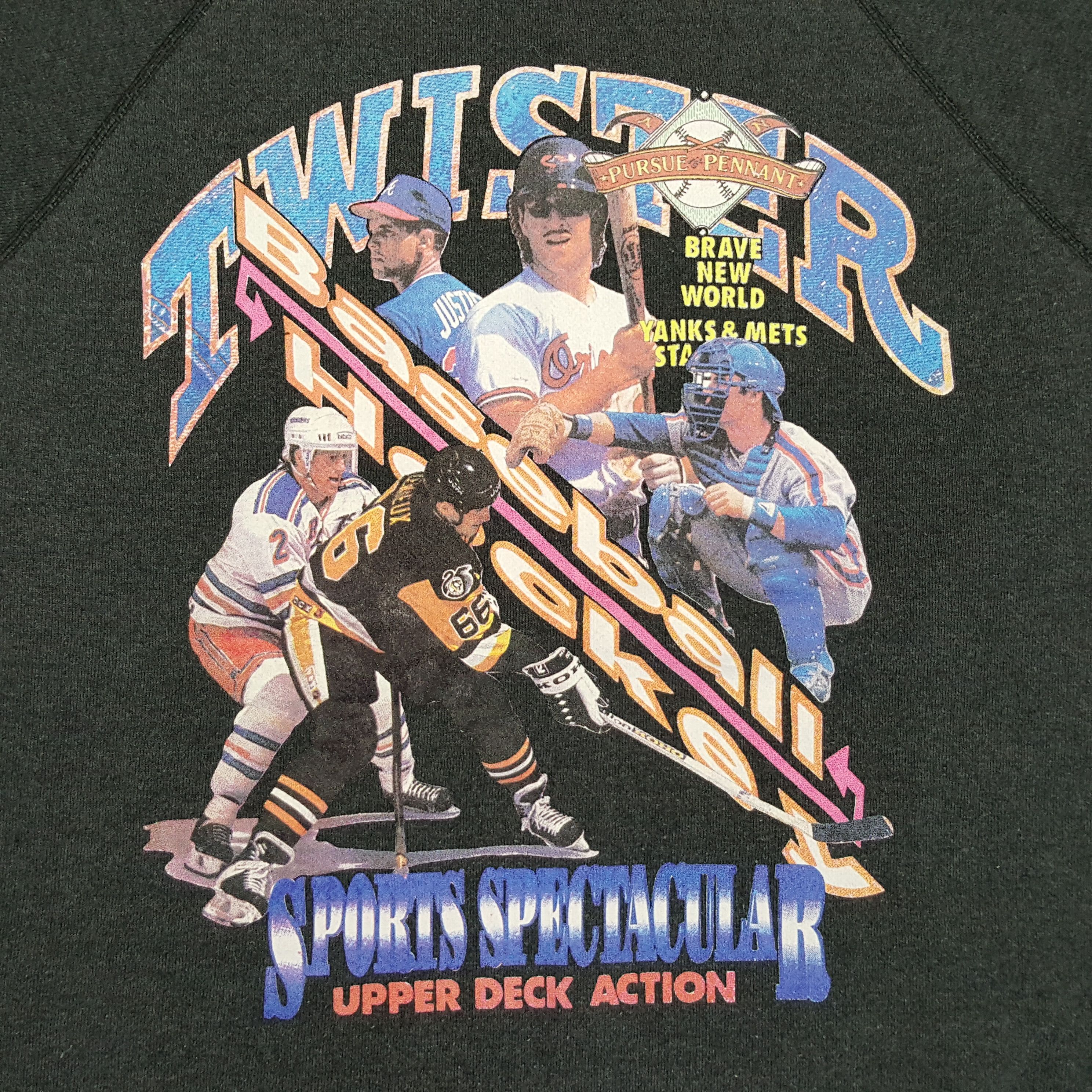 MLB × NHL × Vintage Vintage Twister MLB NHL Sports Spectacular Sweatshirt Size US L / EU 52-54 / 3 - 2 Thumbnail