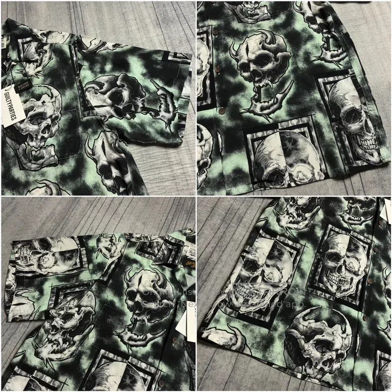 Wacko Maria Wacko Maria Heaven Tokyo Skull Hawaii Short-sleeved Shirt Size US M / EU 48-50 / 2 - 3 Thumbnail