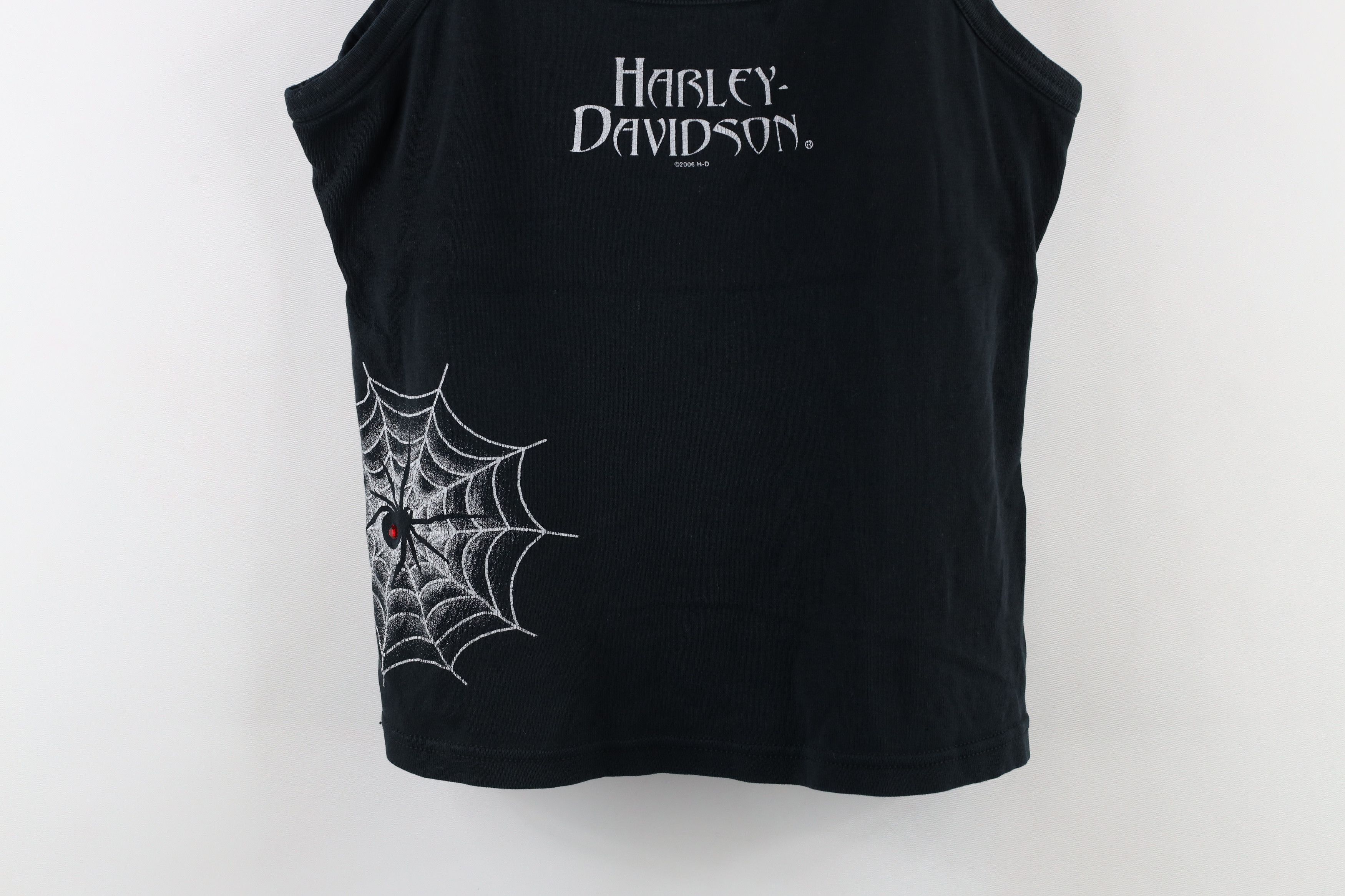 Harley Davidson Vintage Harley Davidson Black Spider Tank Top T-Shirt USA Size L / US 10 / IT 46 - 3 Thumbnail
