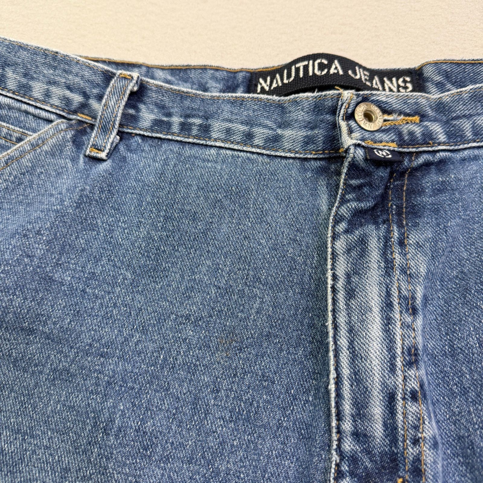 Nautica Vintage Nautica Jean Shorts 42 Blue 12" Inseam Carpenter Size US 42 / EU 58 - 4 Thumbnail