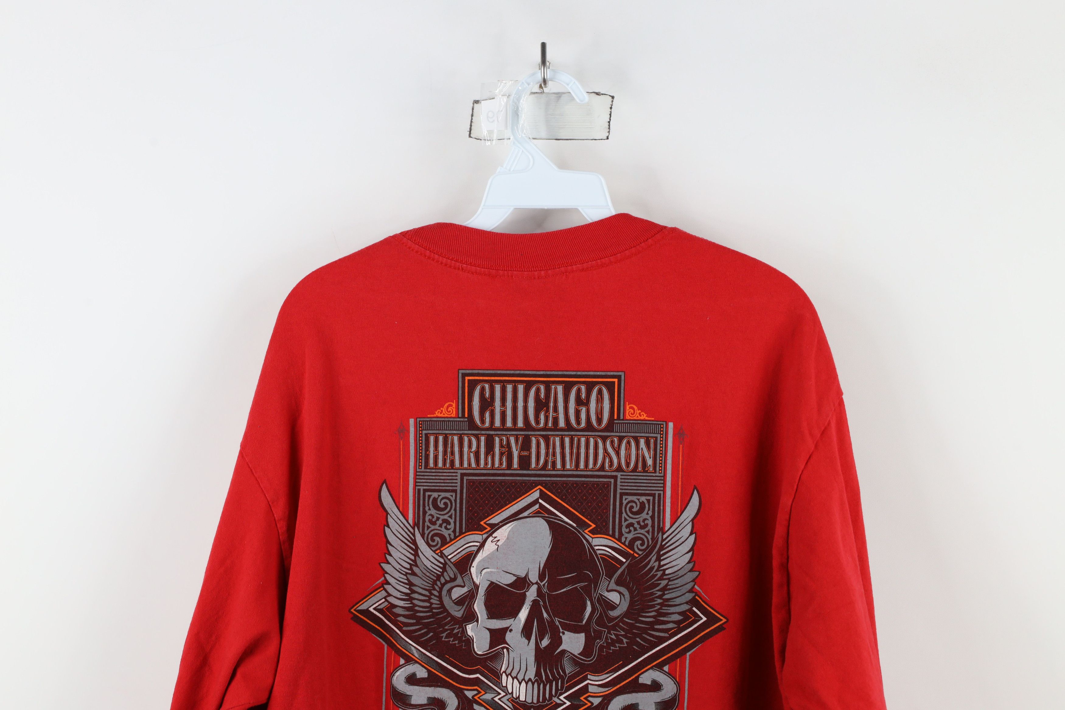 Harley Davidson × Vintage Vintage Y2K Harley Davidson Skull Snake Long Sleeve T-Shirt Size US L / EU 52-54 / 3 - 11 Thumbnail
