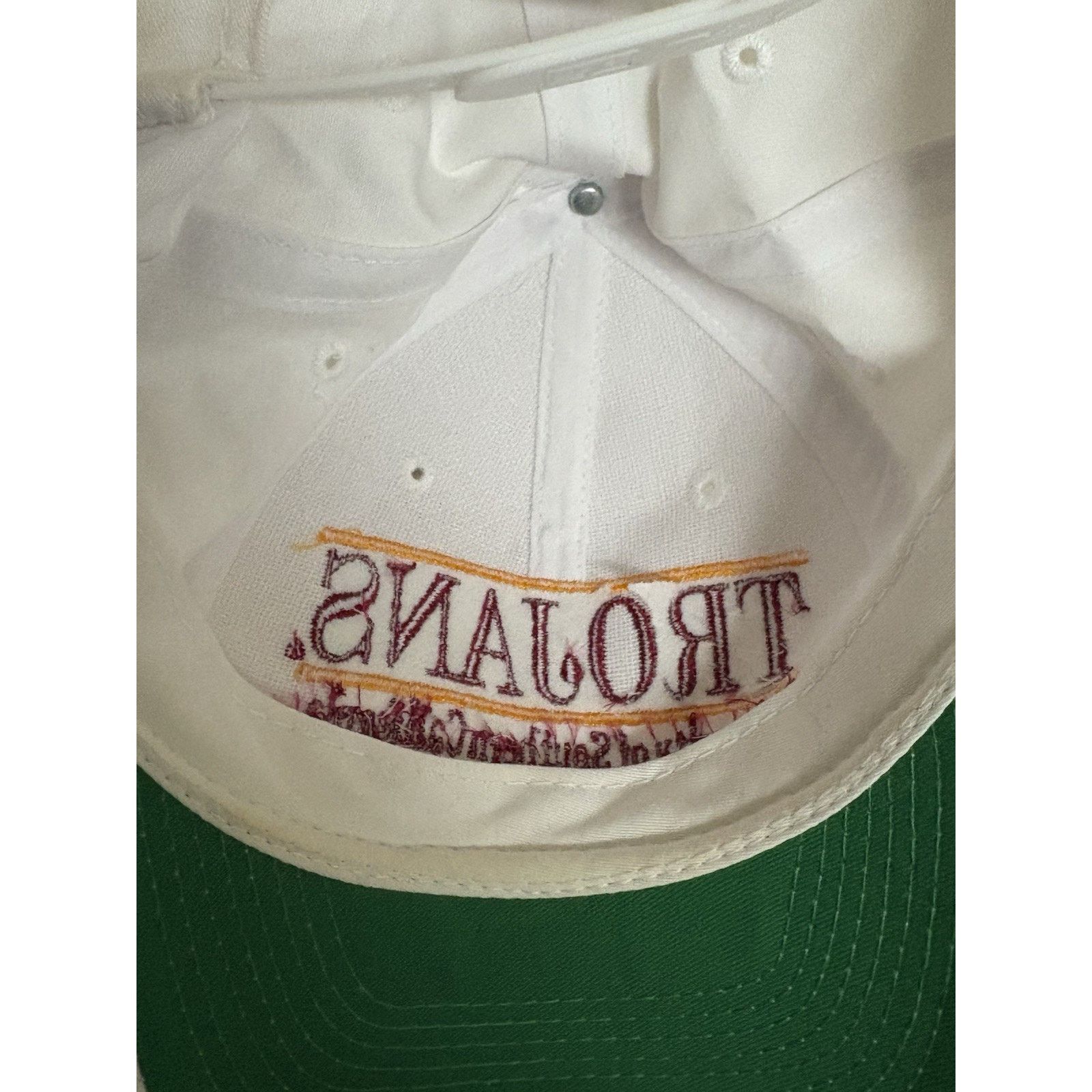 The Game 90’s The Game Split Bar USC Trojans White SnapBack Hat Size ONE SIZE - 5 Thumbnail