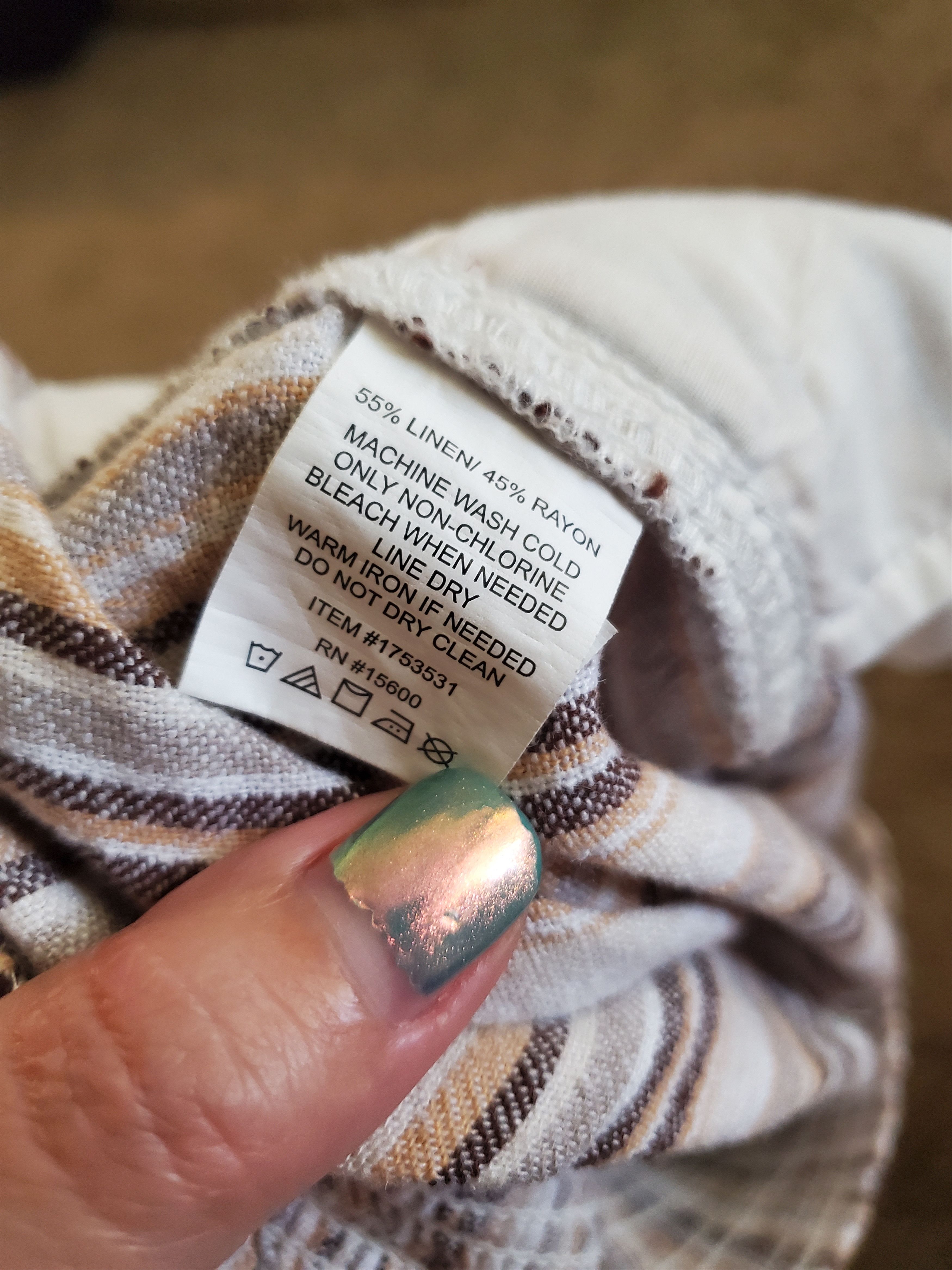Other Women's Briggs striped linen blend shorts (size M) Size 27" / US 4 / IT 40 - 3 Thumbnail