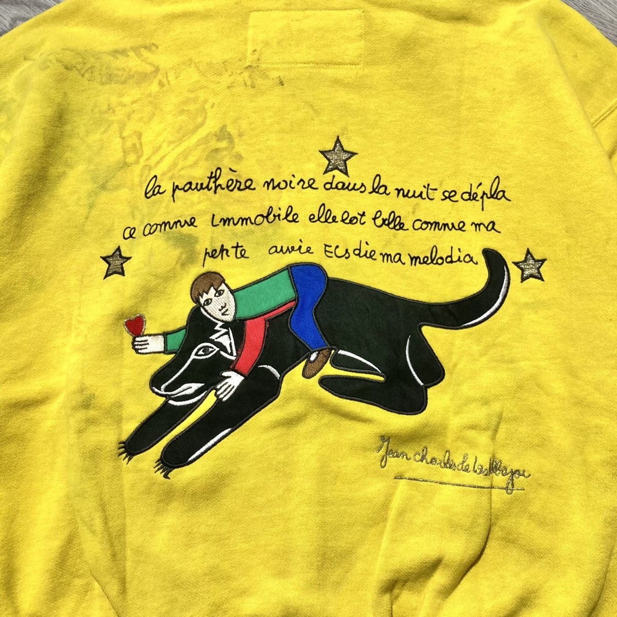 Jean Charles De Castelbajac 1990s Vintage Jean-Charles De Castelbajac Graphic Ziphoodie Size US L / EU 52-54 / 3 - 3 Thumbnail