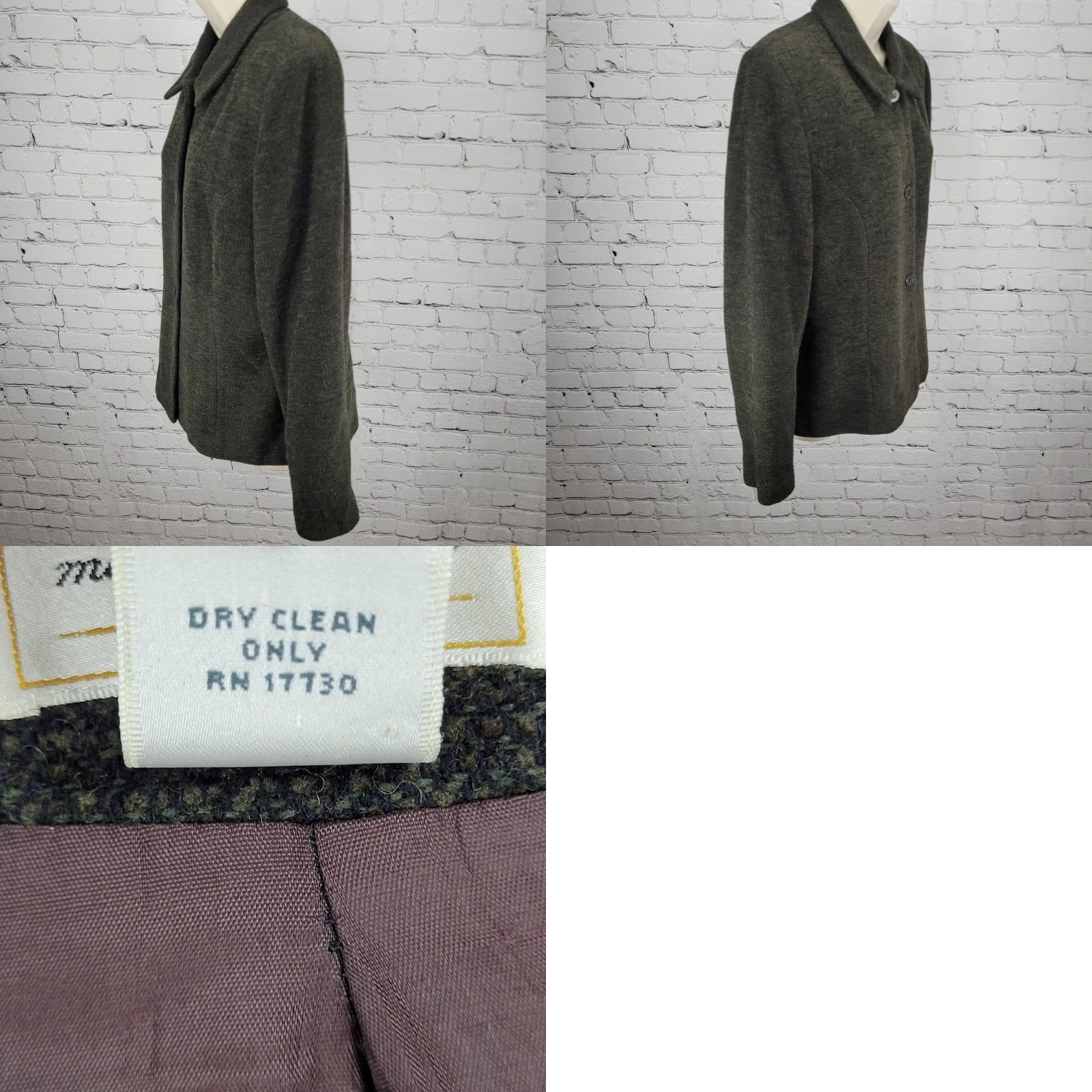Vintage VINTAGE Field Manor Modern Classics Green Wool Blend Buttoned Jacket USA Made Size 14 Size XL / US 12-14 / IT 48-50 - 9 Thumbnail