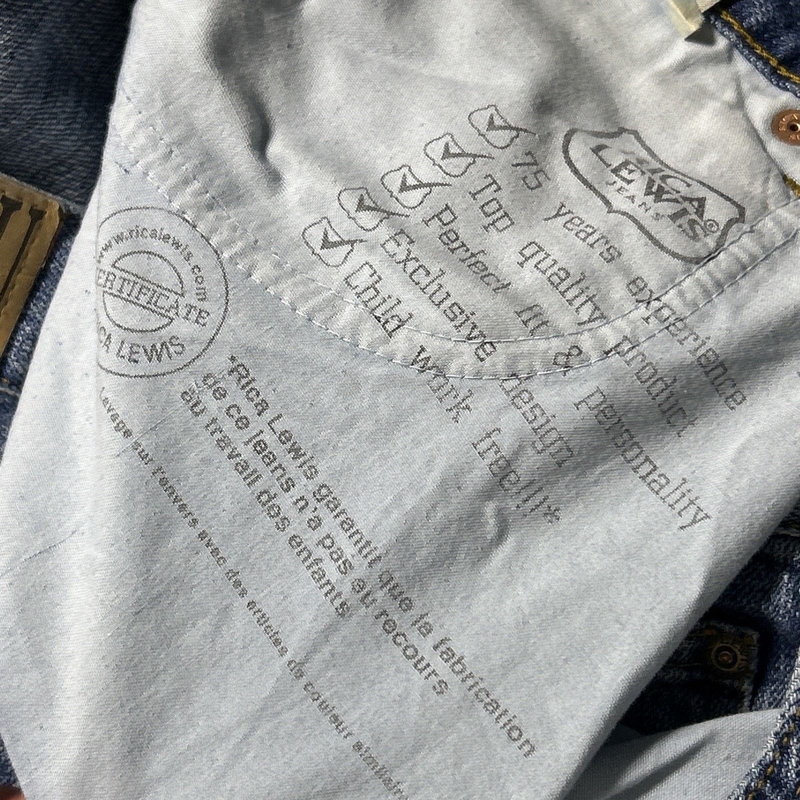 Levi's Beyond Baggy Jeans 36x34 Hamilton Baggie Wide Relaxed Loose Size US 36 / EU 52 - 5 Thumbnail