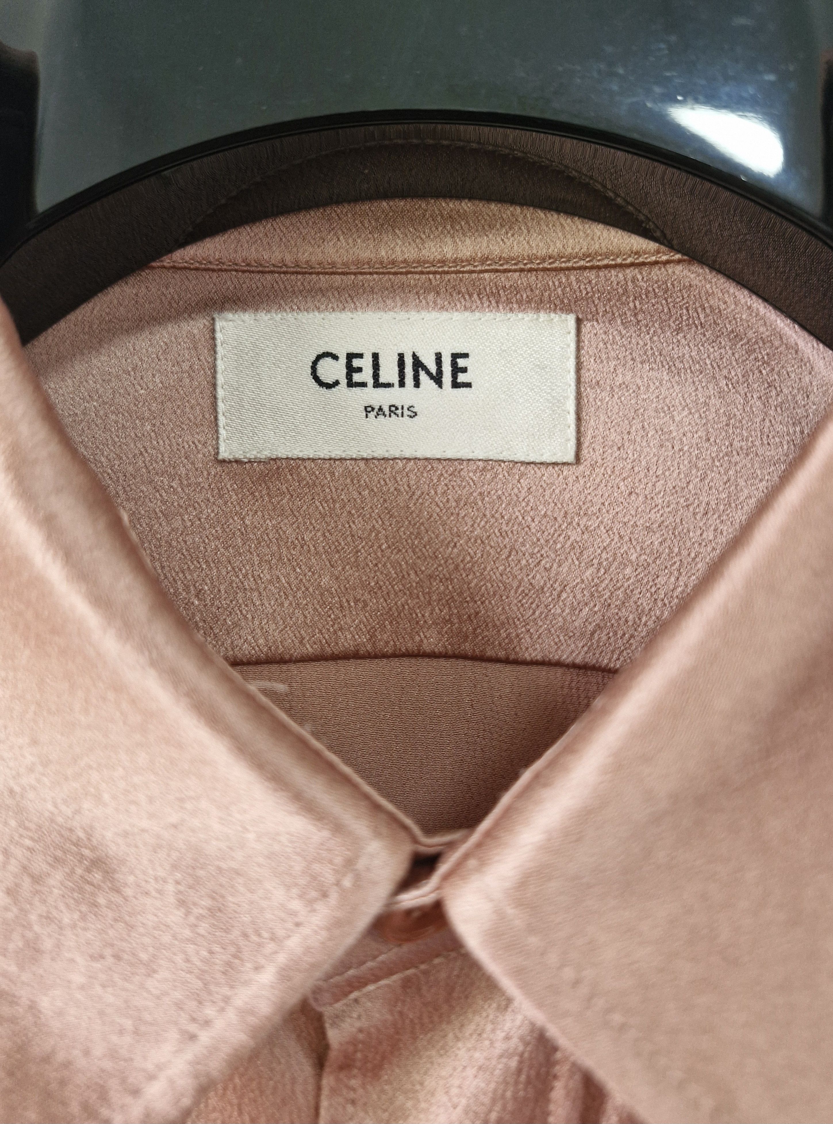 Celine SS23 Satin Silk Shirt Size US S / EU 44-46 / 1 - 3 Thumbnail