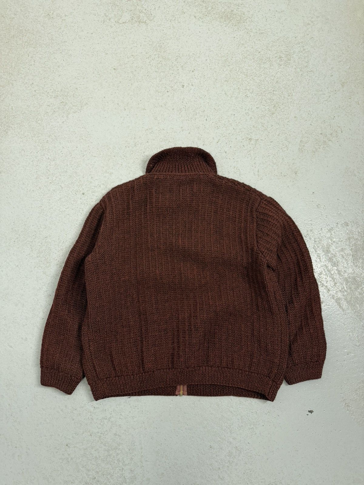 Vintage True Vintage 60s Dense Knitted Eclair Zip Sweater Size US L / EU 52-54 / 3 - 14 Thumbnail